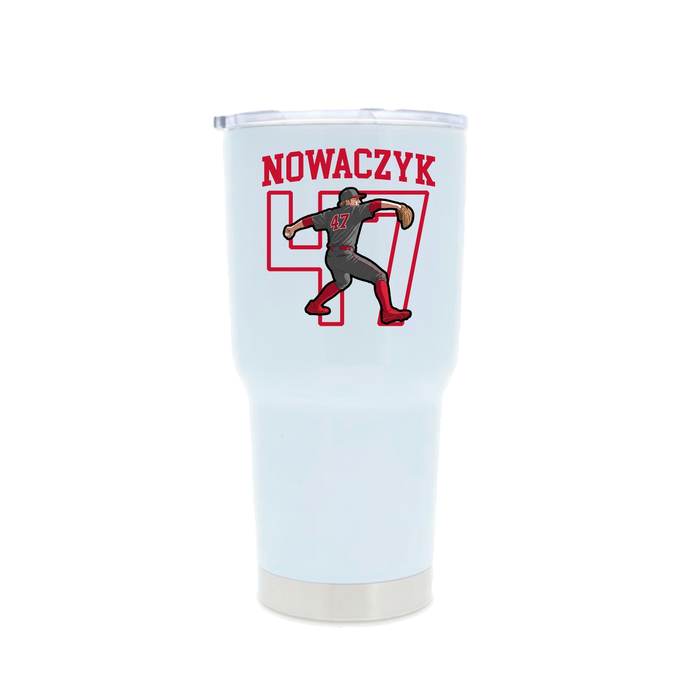 30oz Stainless Steel Tumbler — Shirsey in White