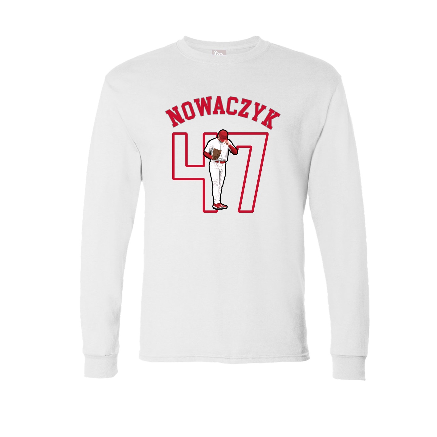 Long Sleeve Tee — Shirsey Arch in White