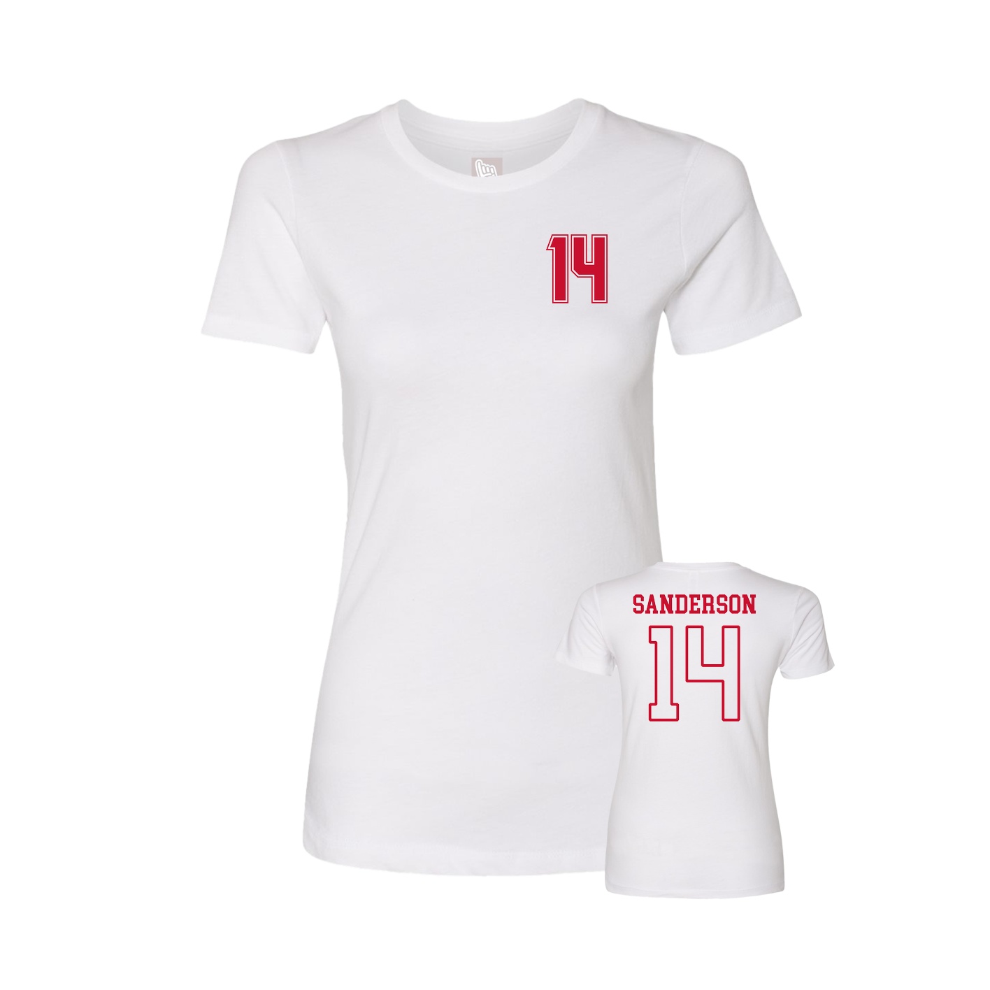 Womens Tee — Chest Back in White