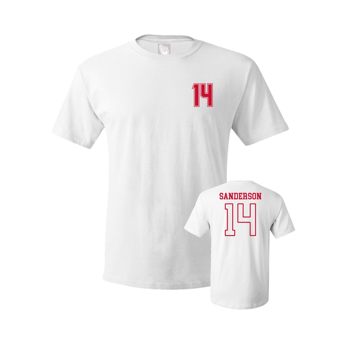 Youth Tee — Chest Back in White