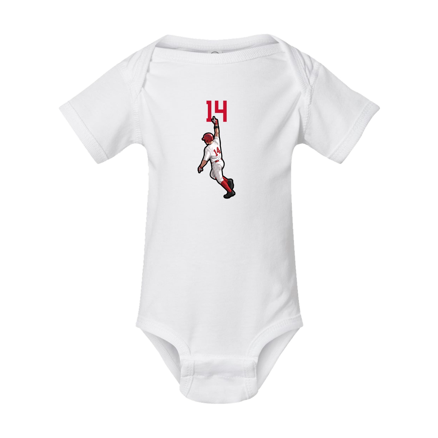 Baby Onesie — Number Top in White