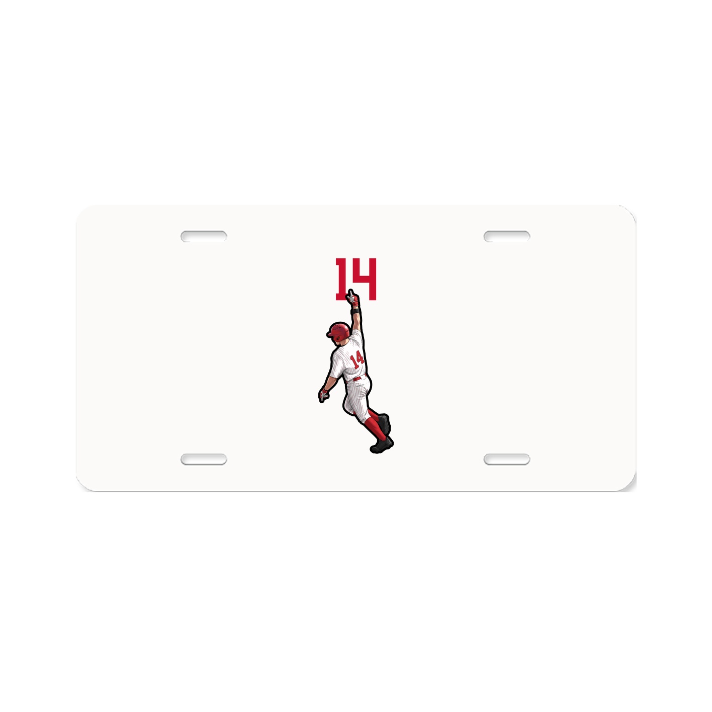 License Plate — Number Top in Classic
