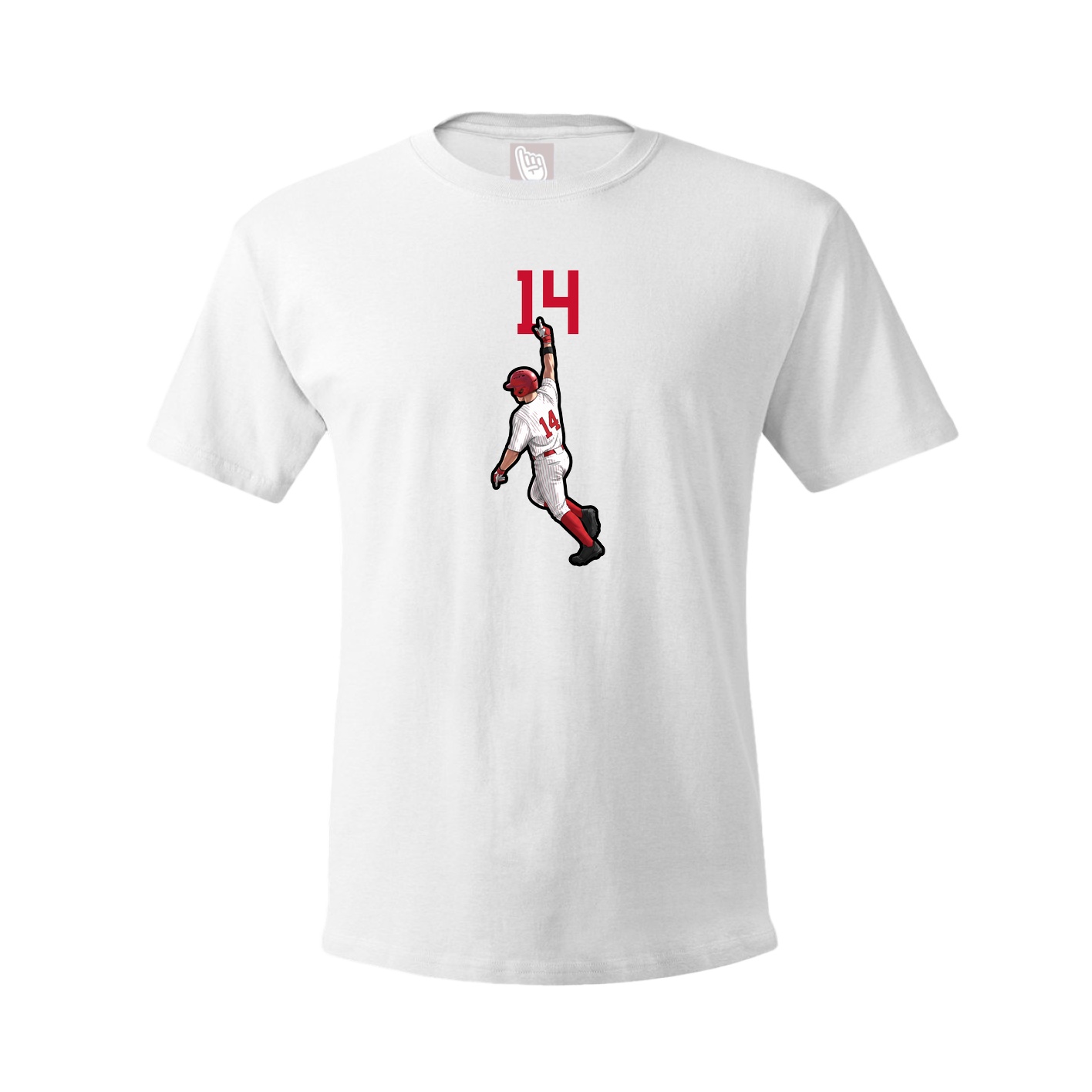 Youth Tee — Number Top in White
