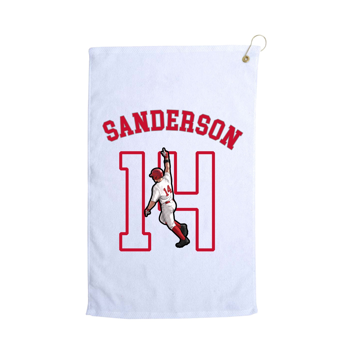 Golf Towel — Shirsey Arch in White