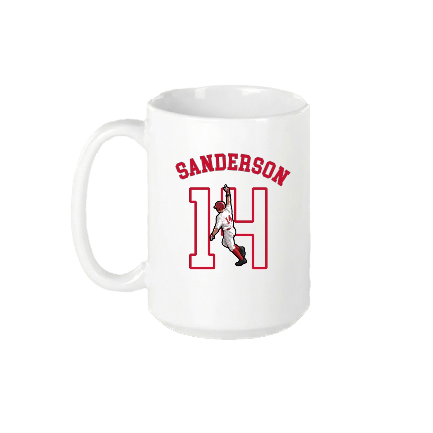 15oz Coffee Mug — Shirsey Arch in White