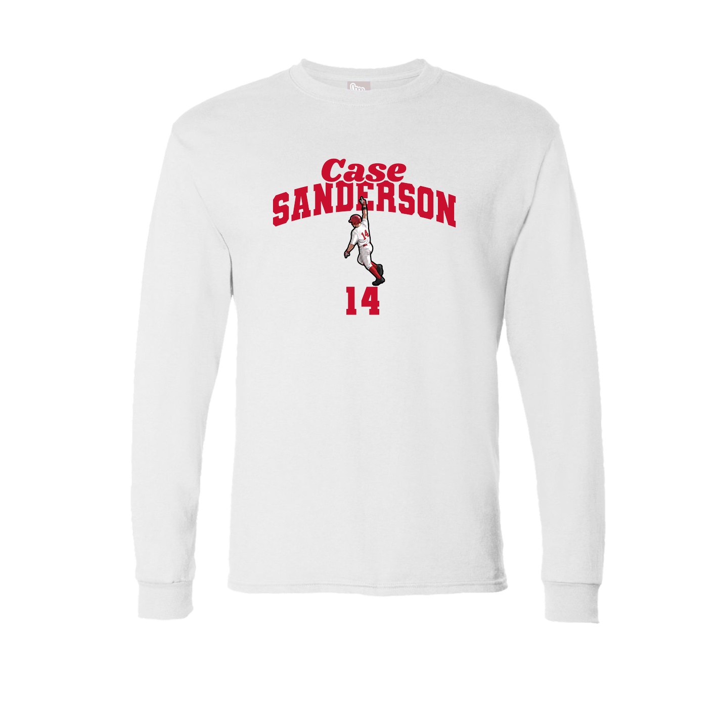Long Sleeve Tee — Signature Arch in White