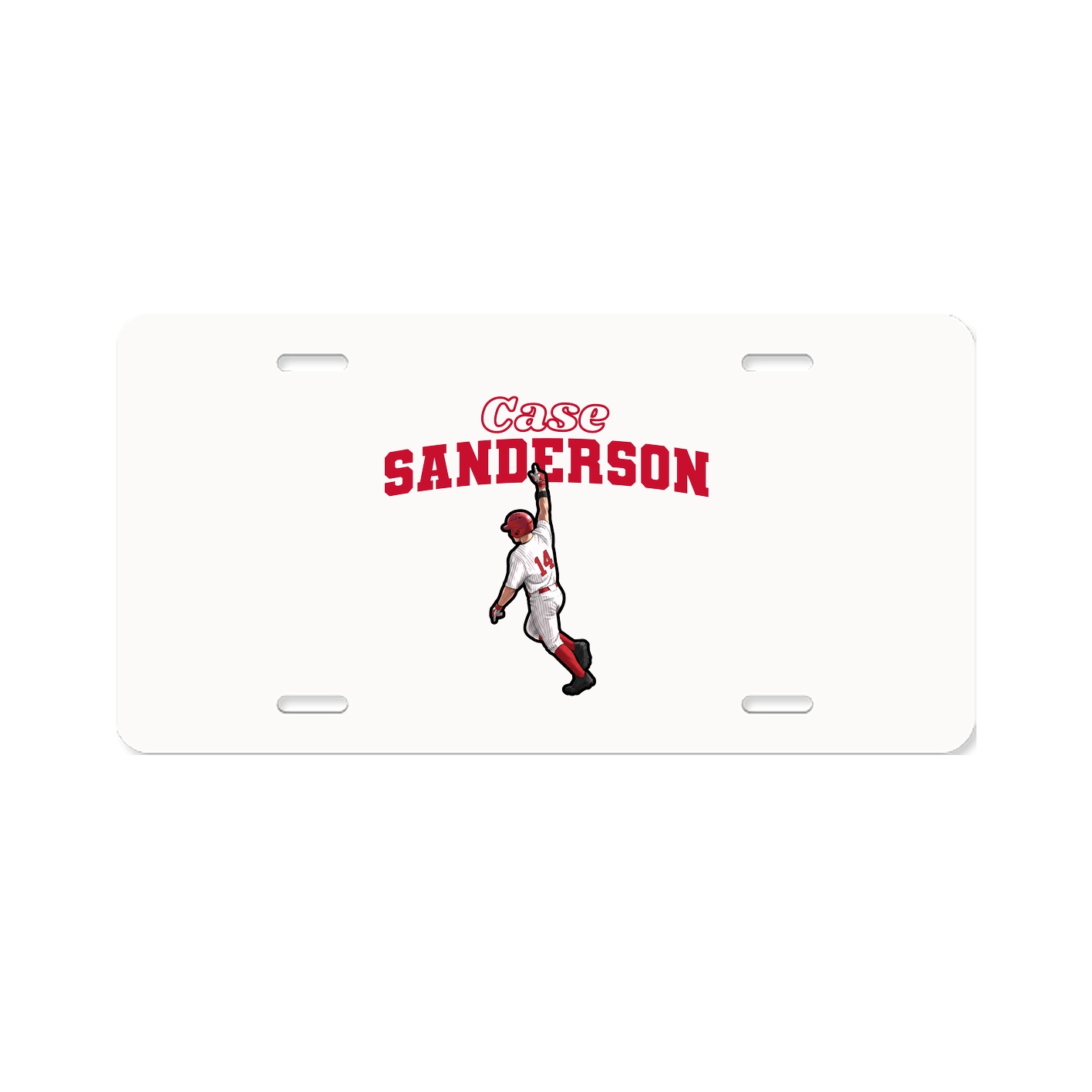 License Plate — Name Arch in Classic