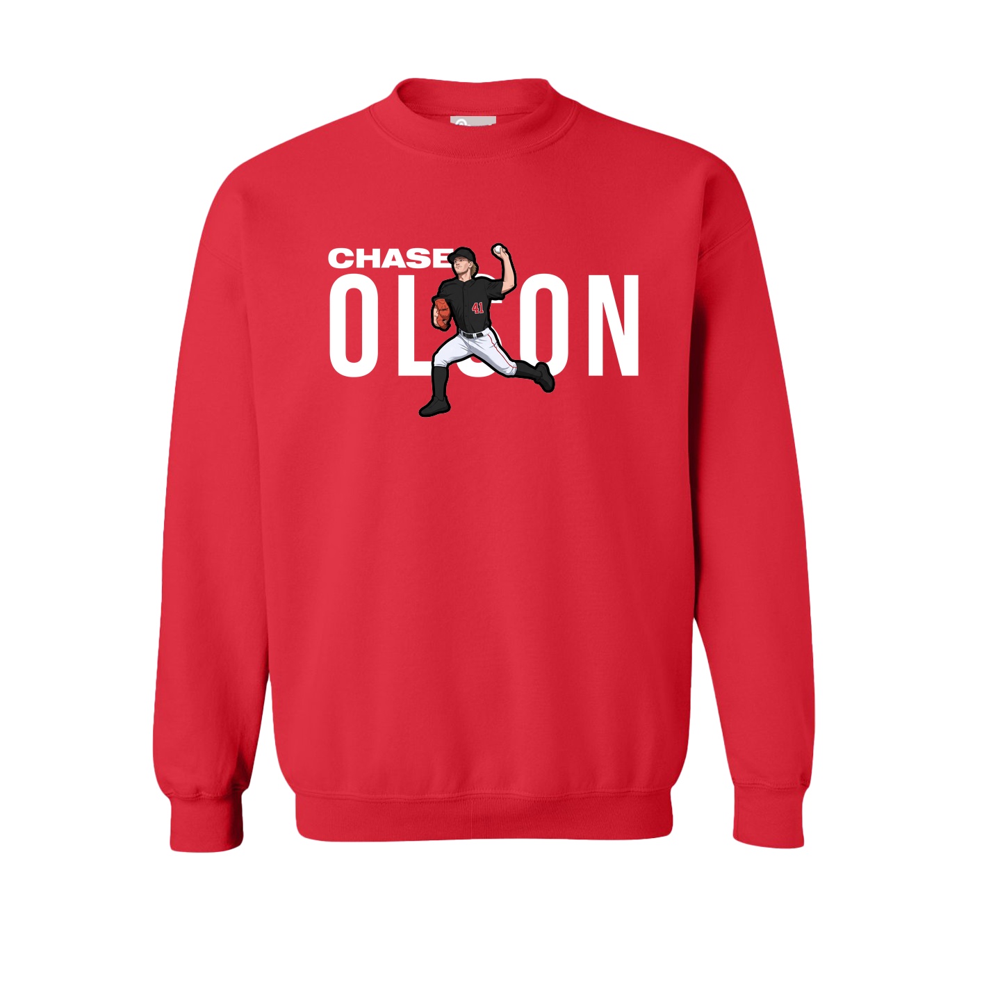 Fleece Crew — Player Name in Red