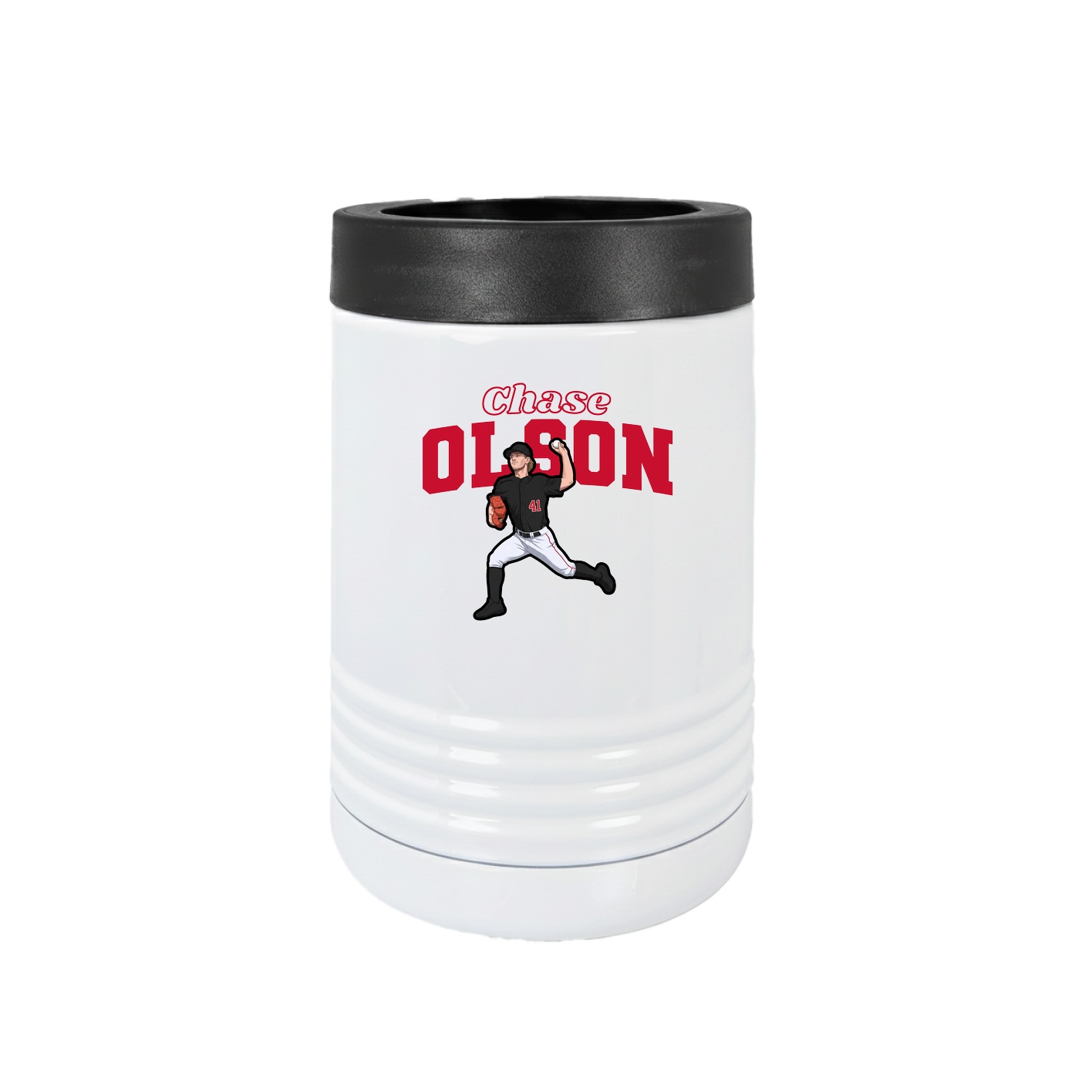 Beverage Holder — Name Arch in White