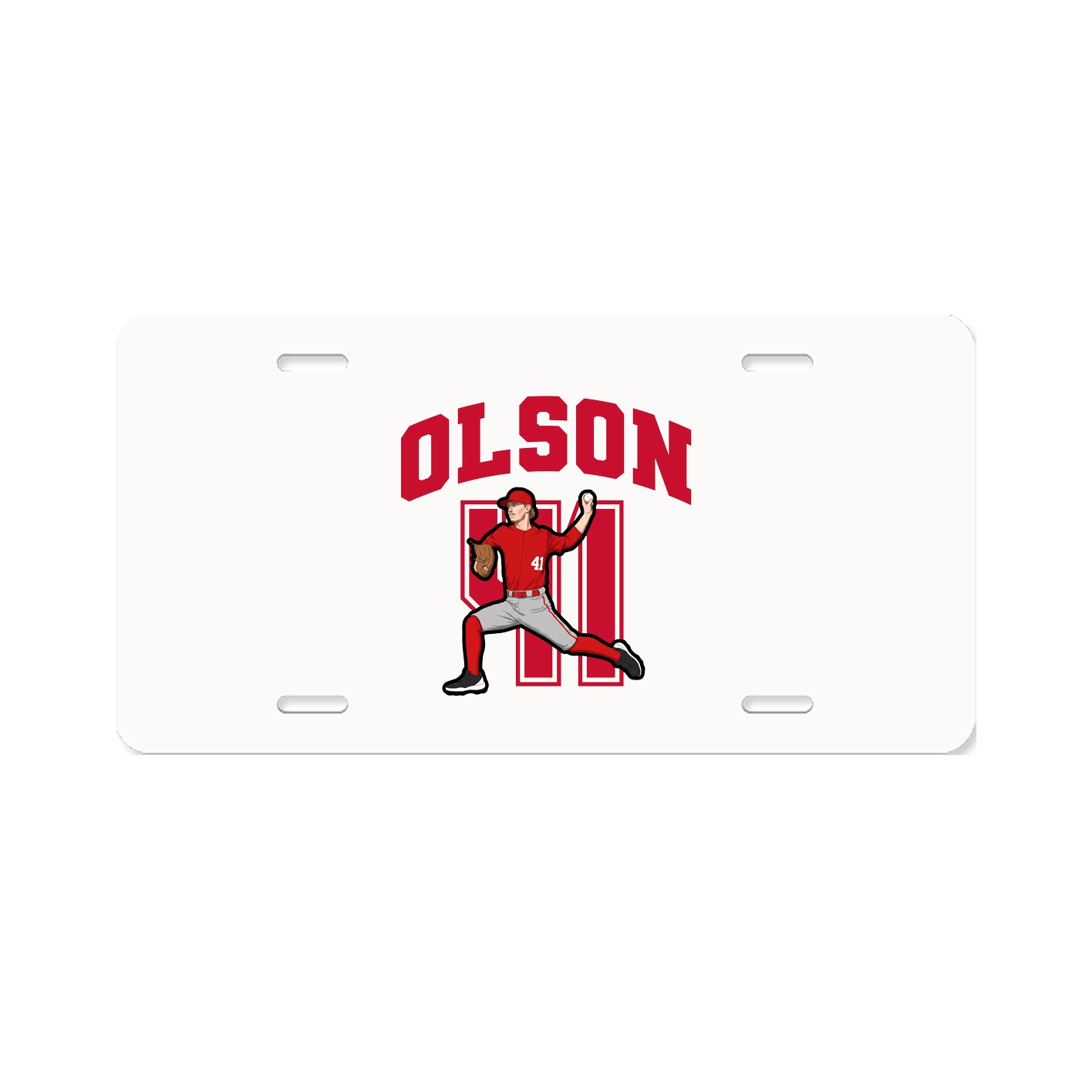 License Plate — Number in Classic