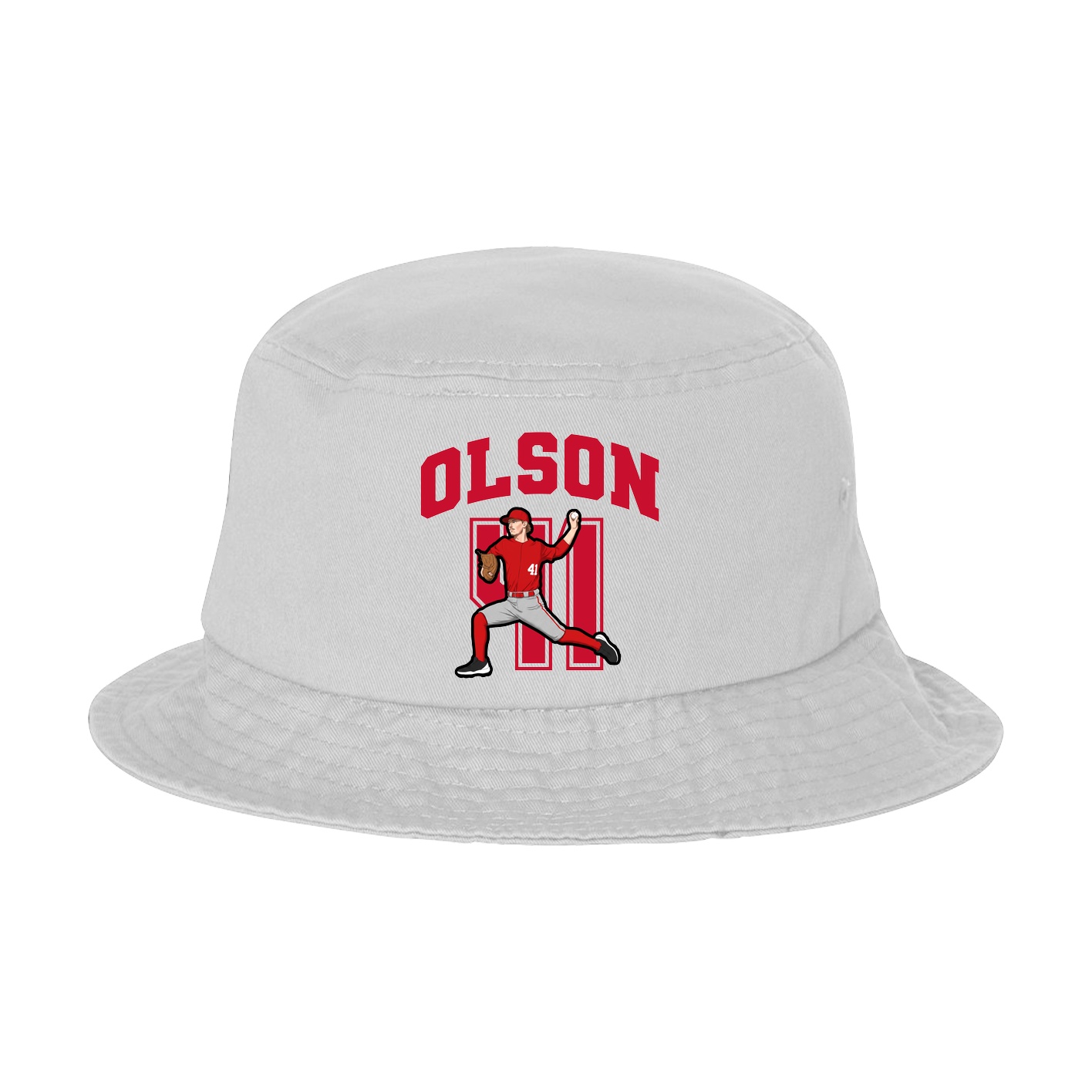 Bucket Cap — Number in White