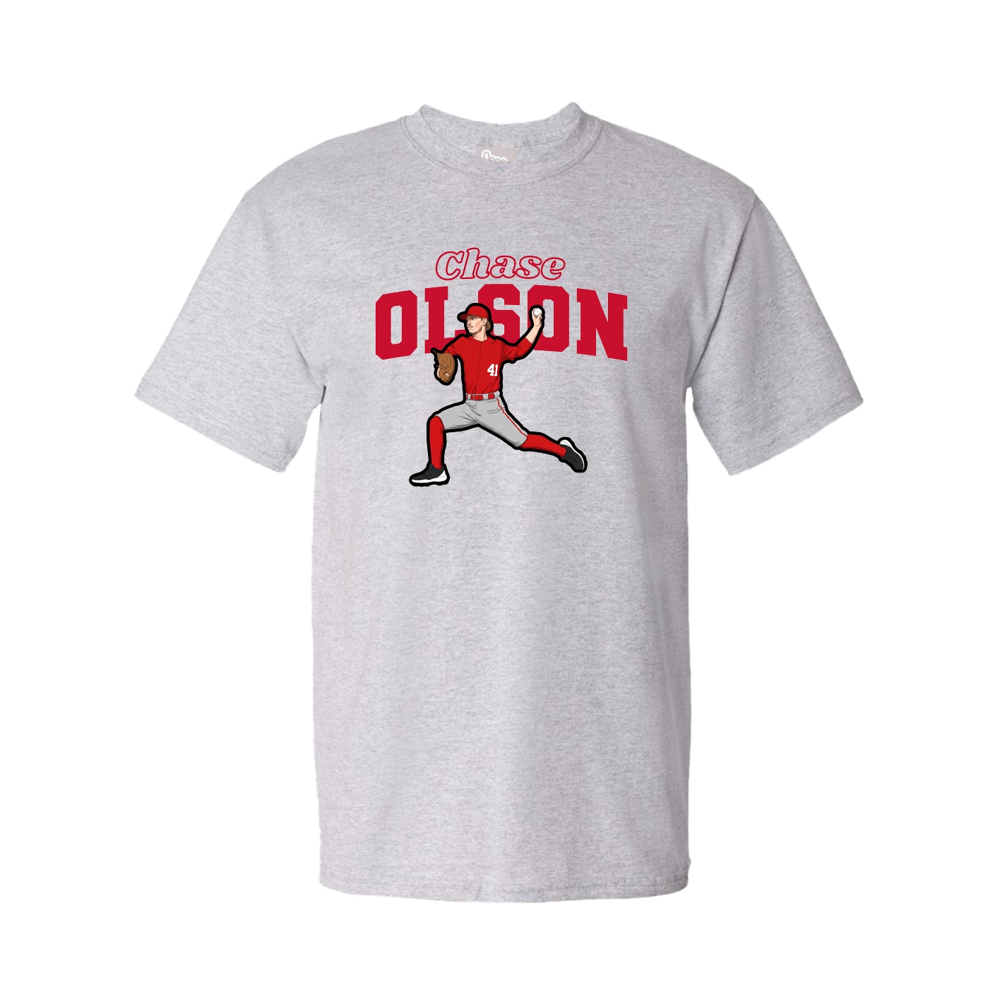 Tee — Name Arch in Grey