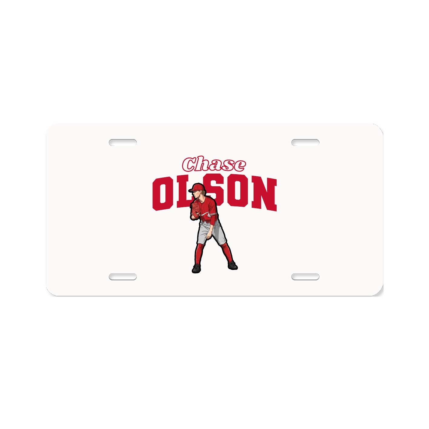 License Plate — Name Arch in Classic