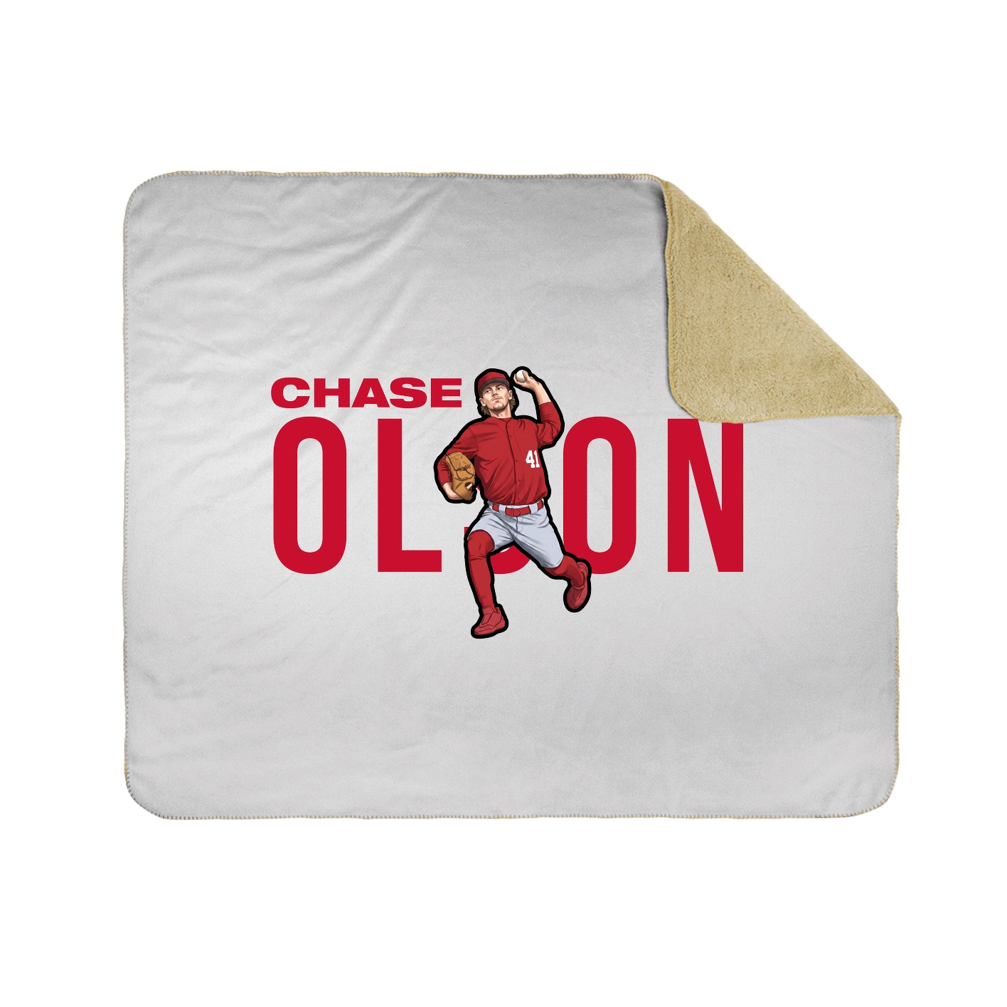 Throw Blanket — Player Name in White