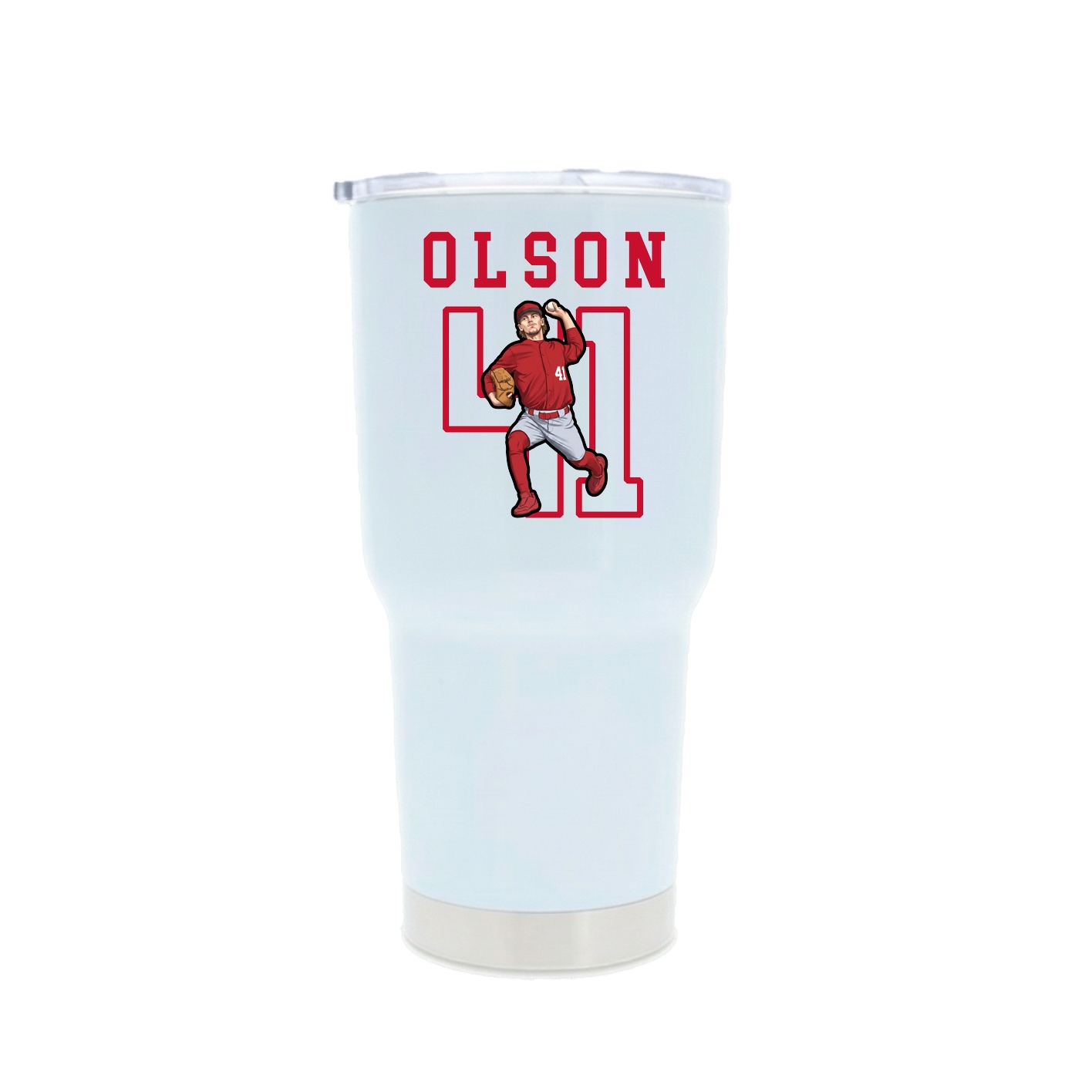 30oz Stainless Steel Tumbler — Shirsey in White