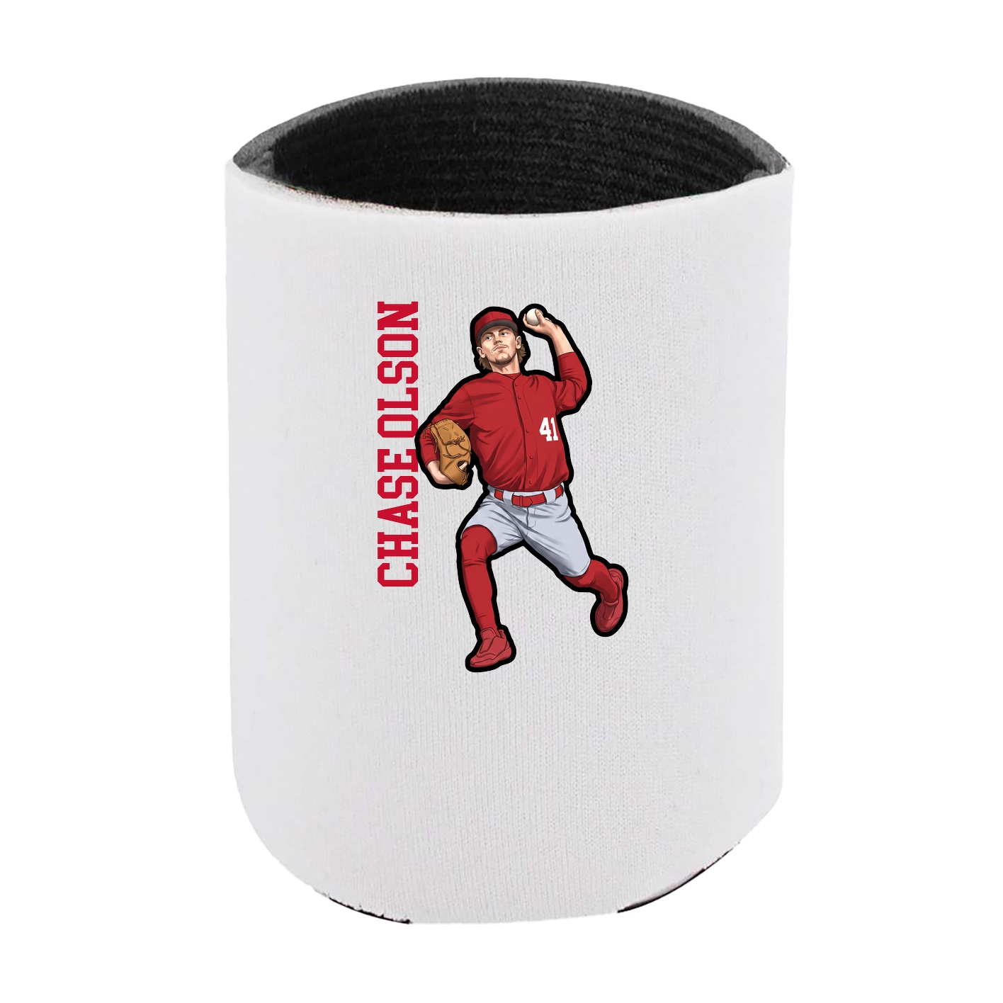 Can Holder — Name Vertical in White