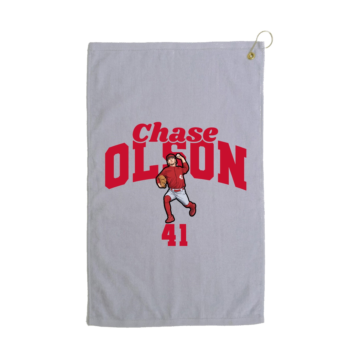 Golf Towel — Signature Arch in Grey