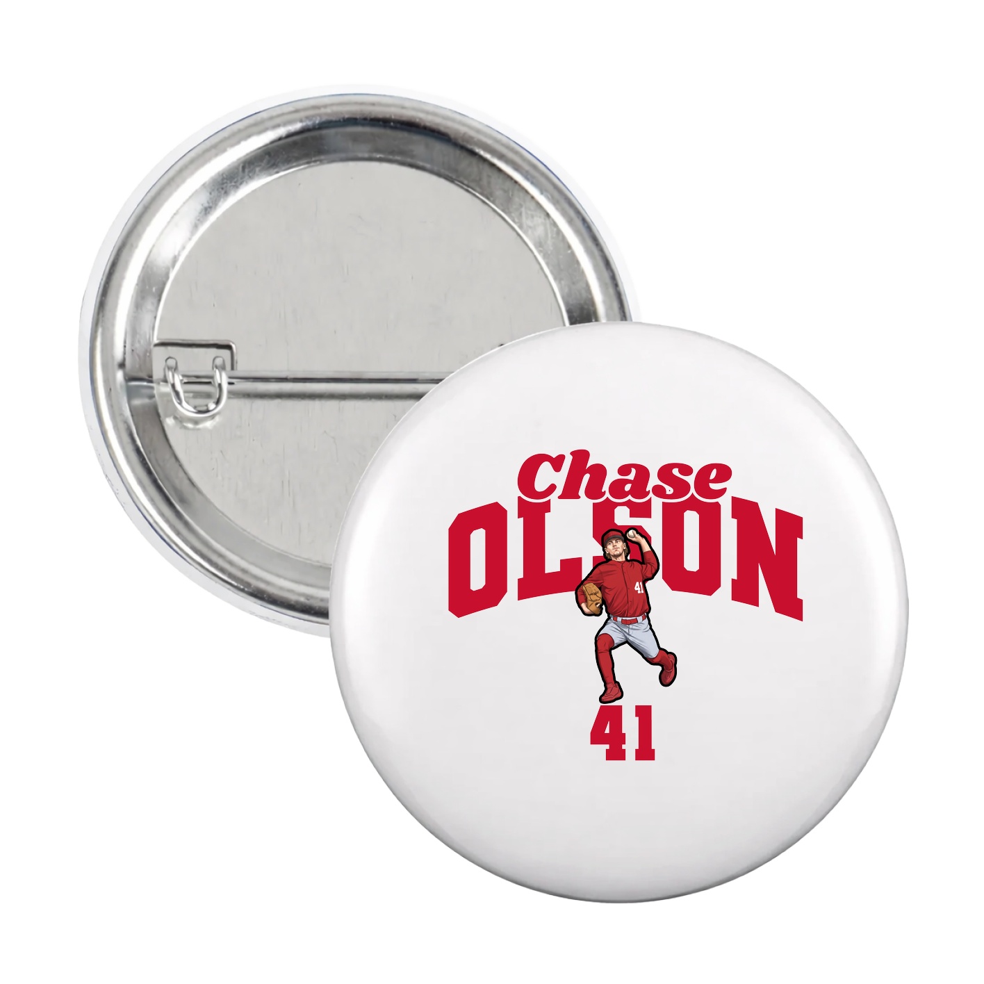 Game Day Button — Signature Arch in White