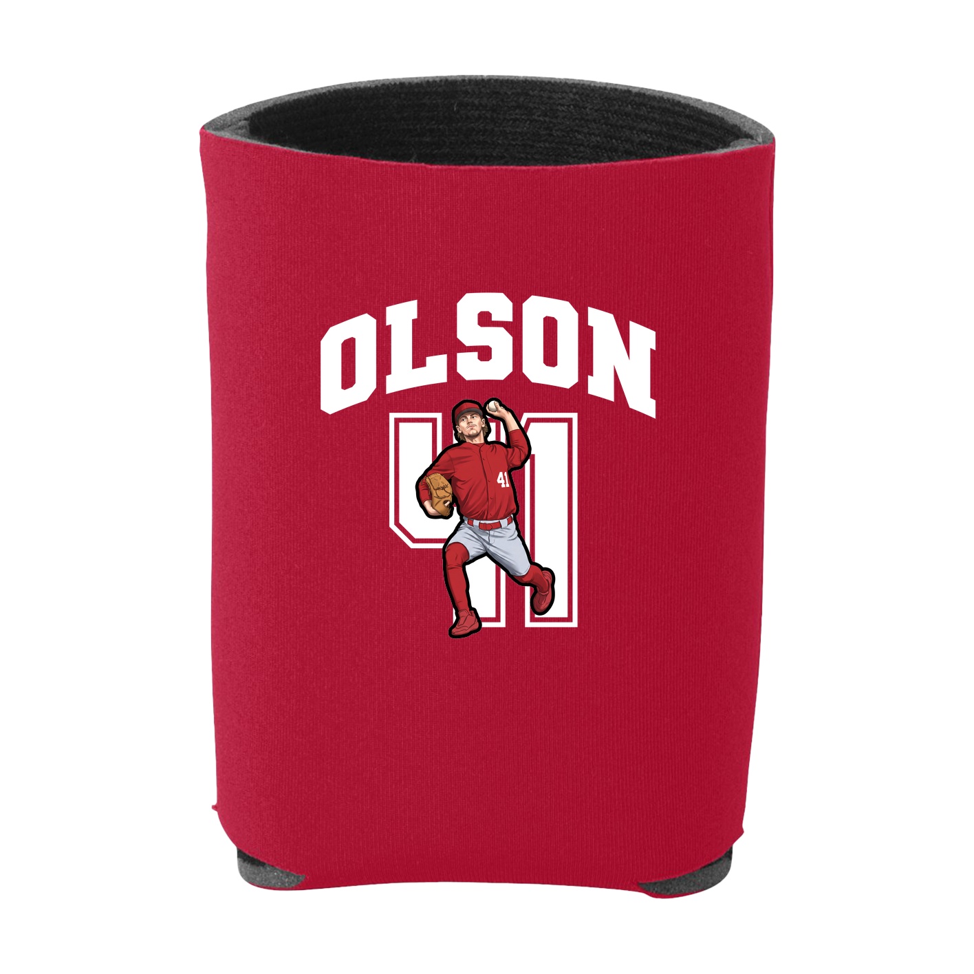 Can Holder — Number in Red