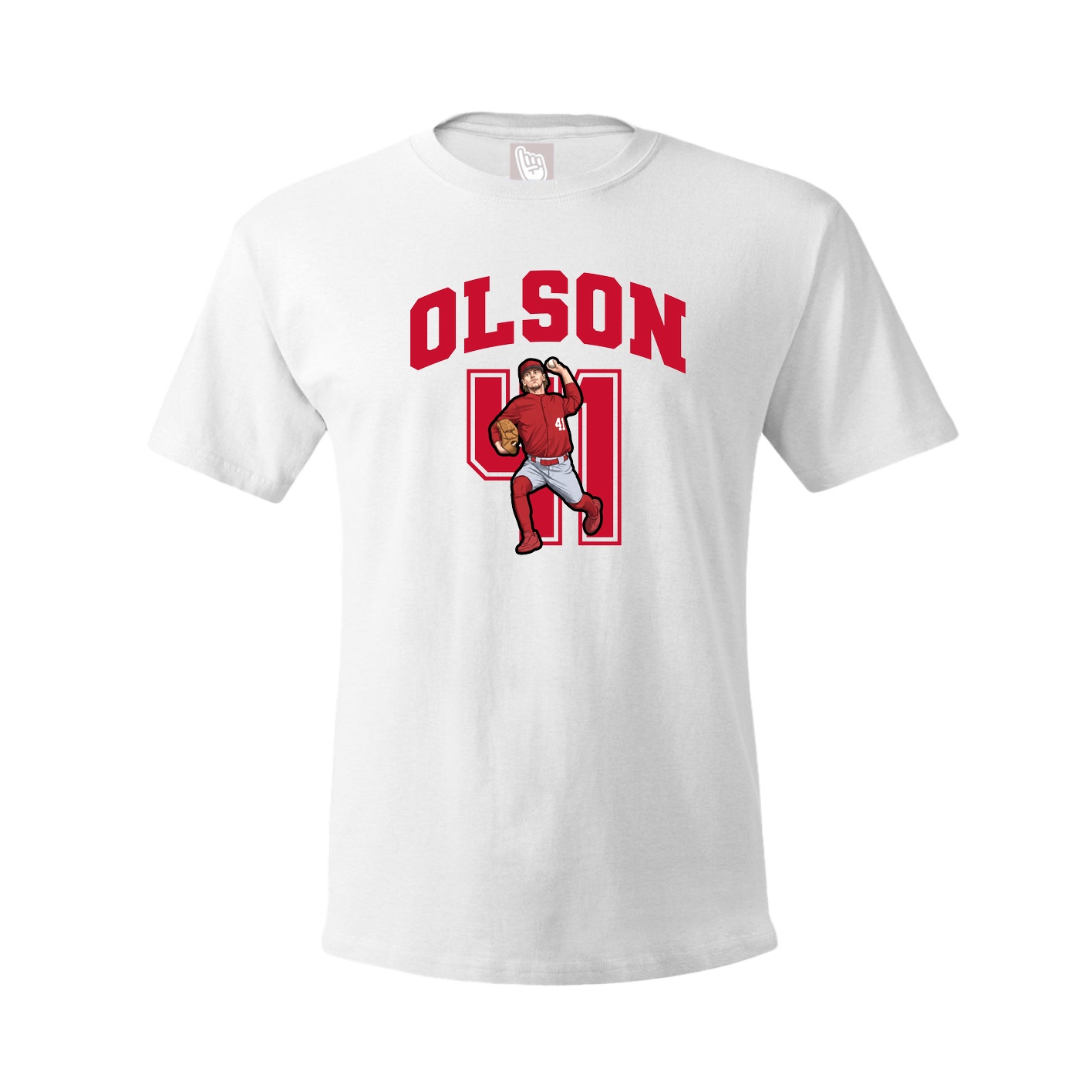 Youth Tee — Number in White