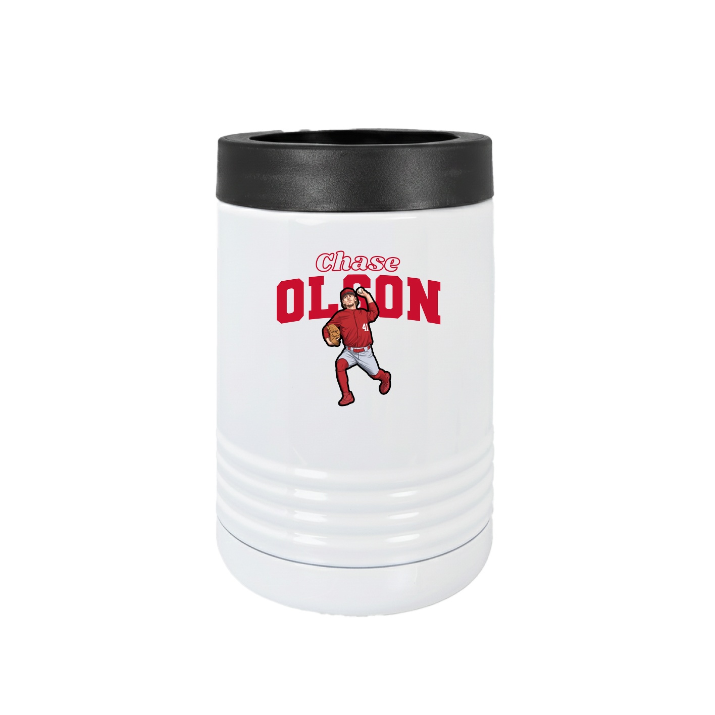 Beverage Holder — Name Arch in White