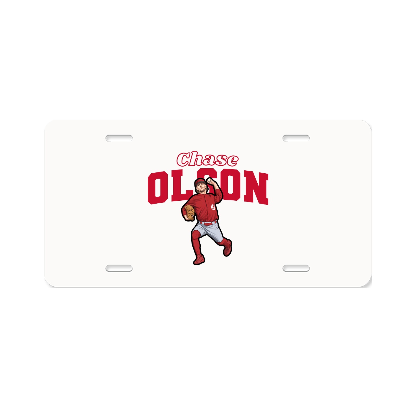 License Plate — Name Arch in Classic