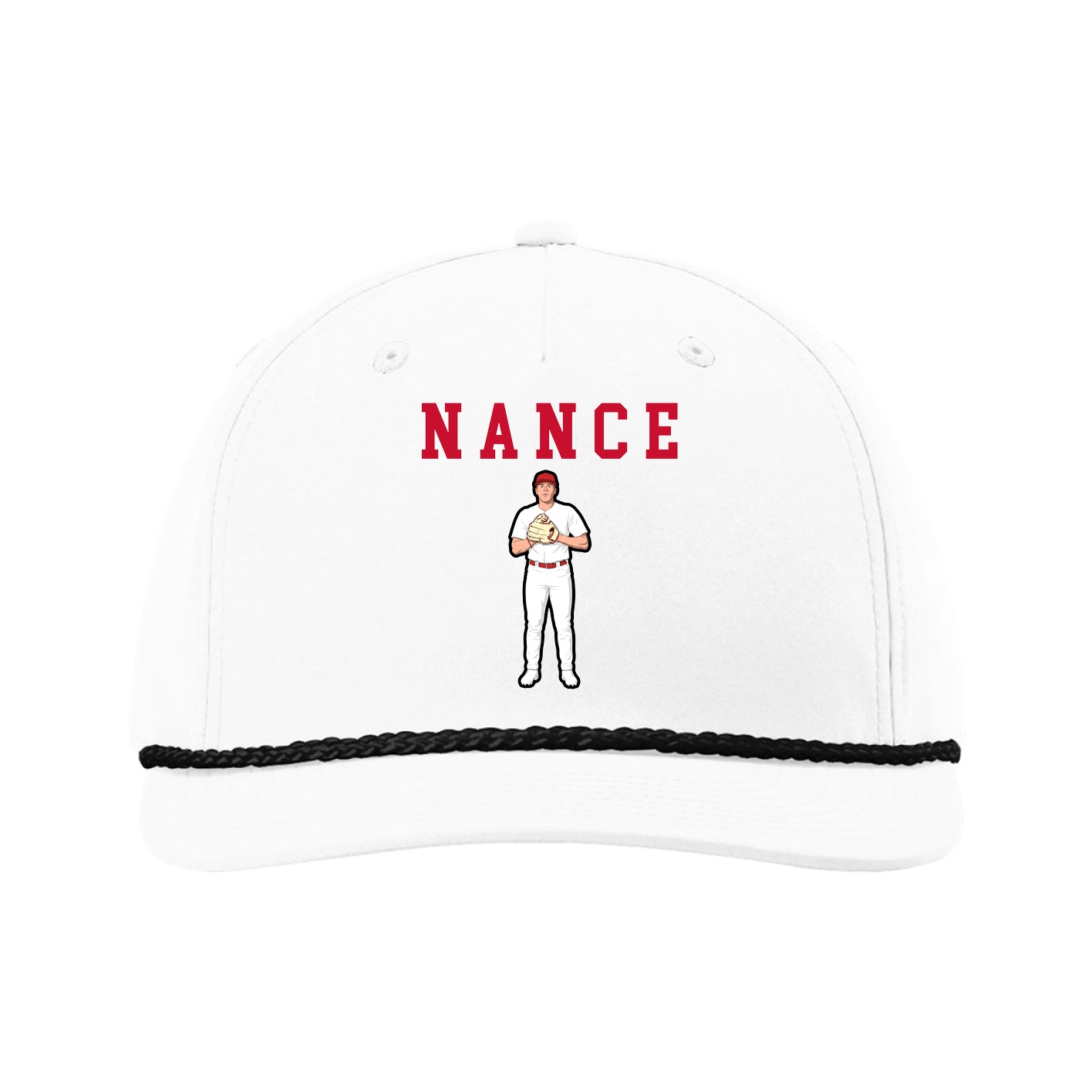 Five-Panel Classic Rope Cap — Shirsey in White