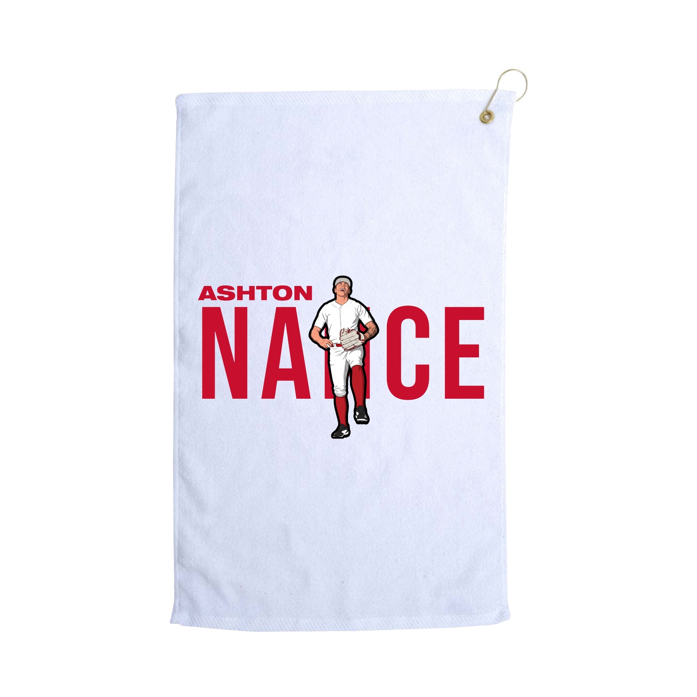 Golf Towel — Player Name in White