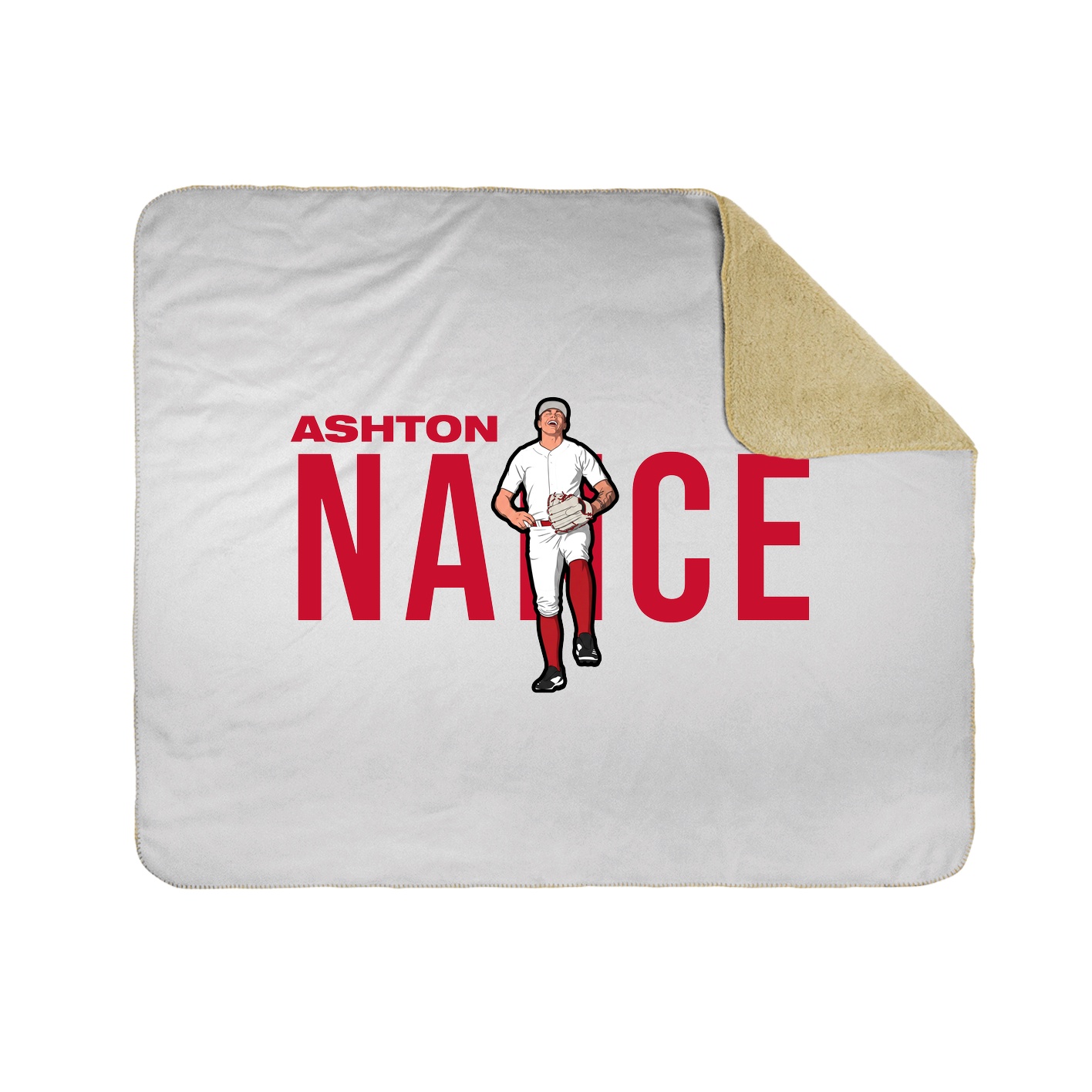 Throw Blanket — Player Name in White