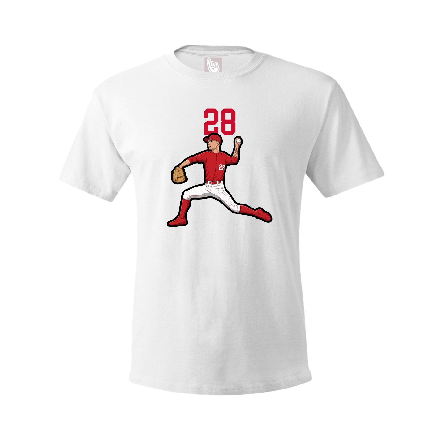 Tee — Number Top in White