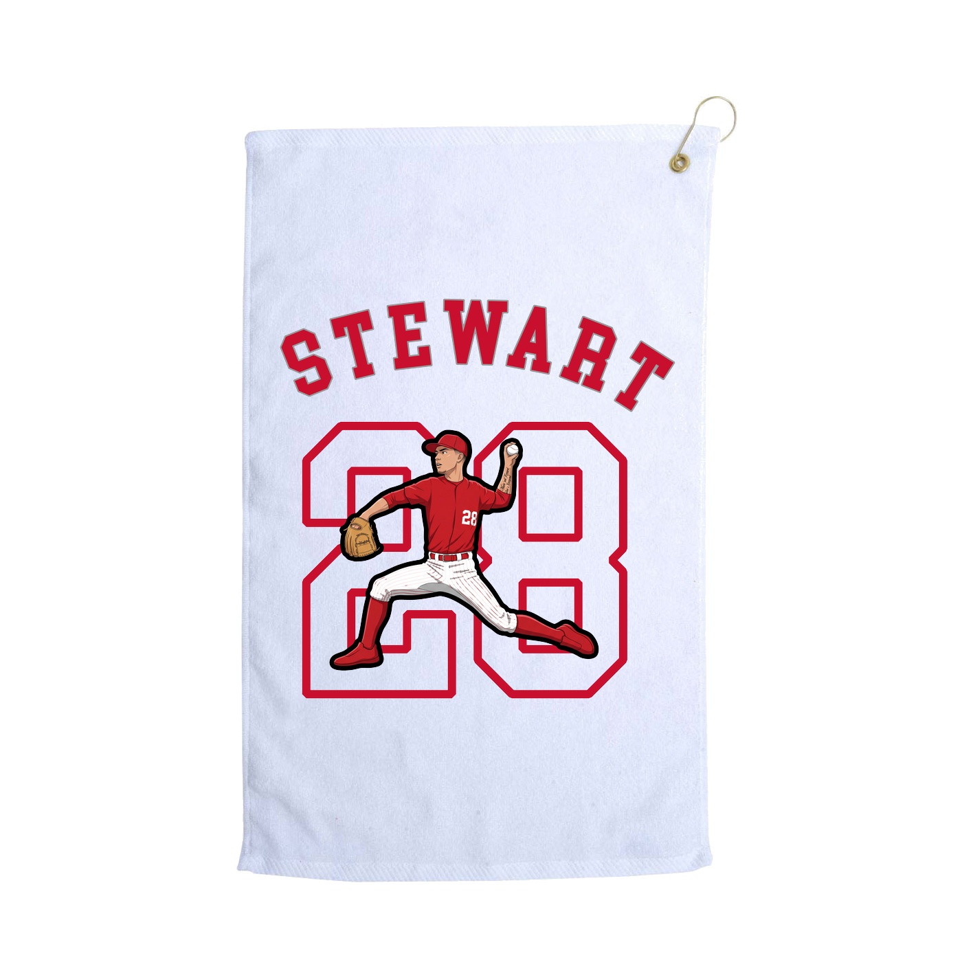 Golf Towel — Shirsey Arch in White
