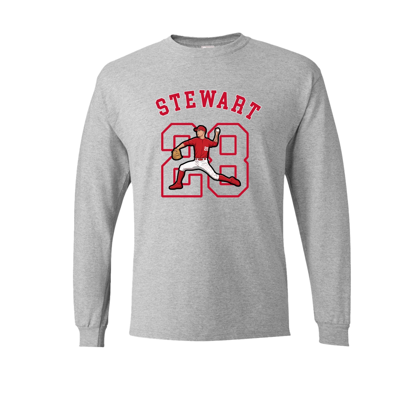 Long Sleeve Tee — Shirsey Arch in Grey