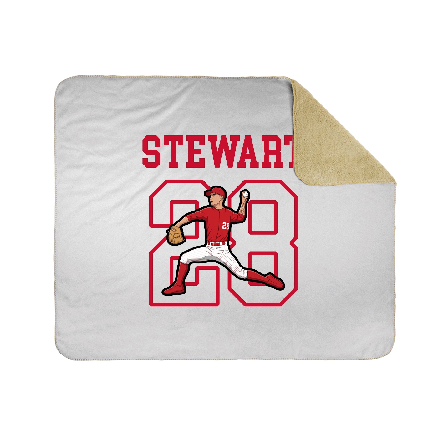 Throw Blanket — Shirsey in White
