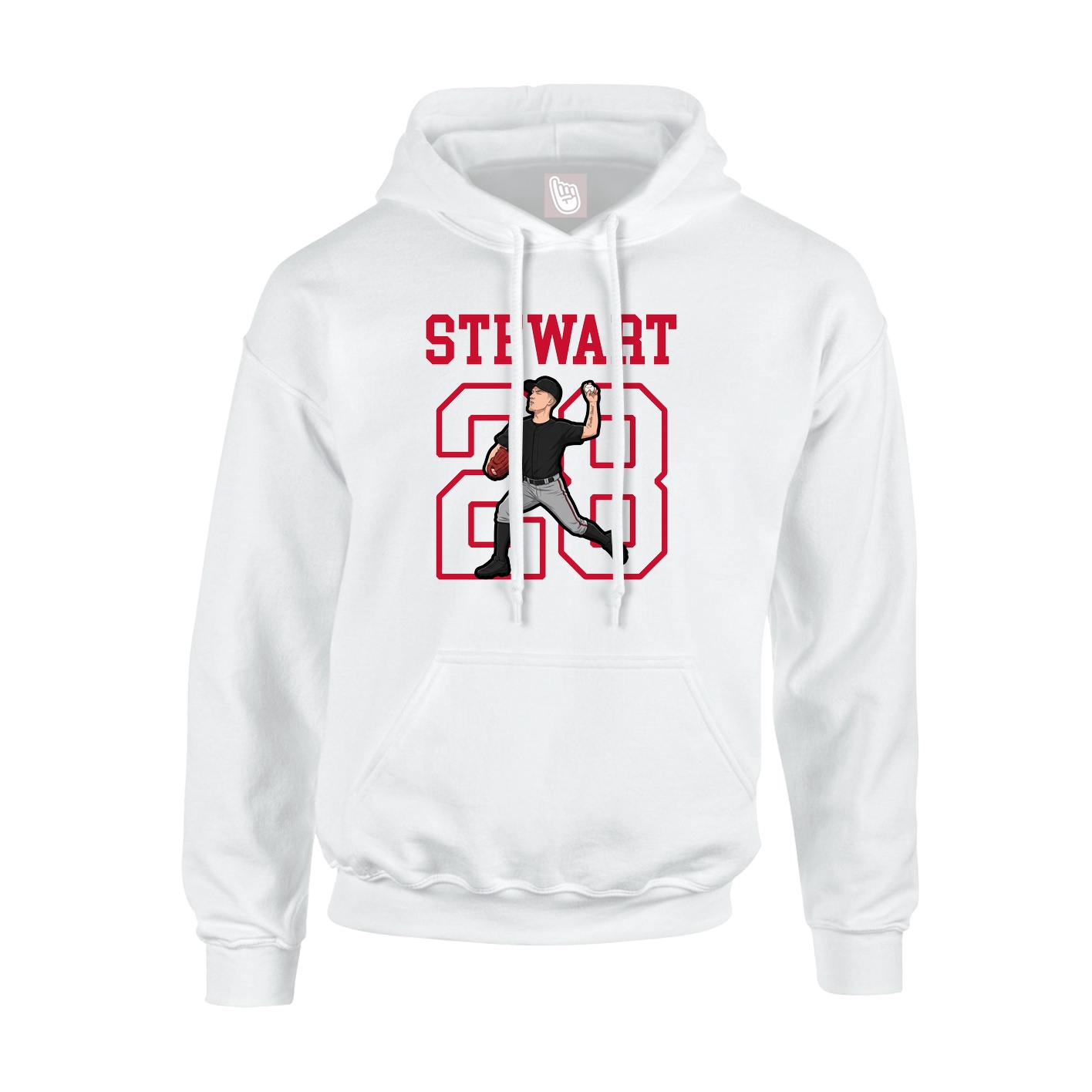 Hoodie — Shirsey in White