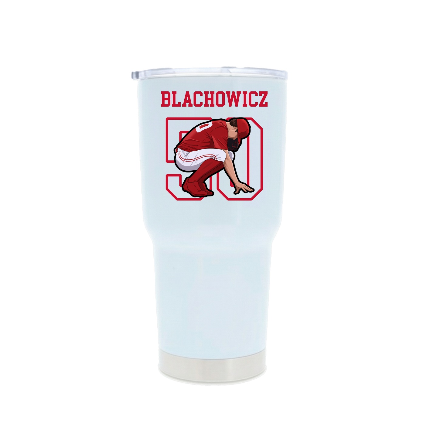 30oz Stainless Steel Tumbler — Shirsey in White