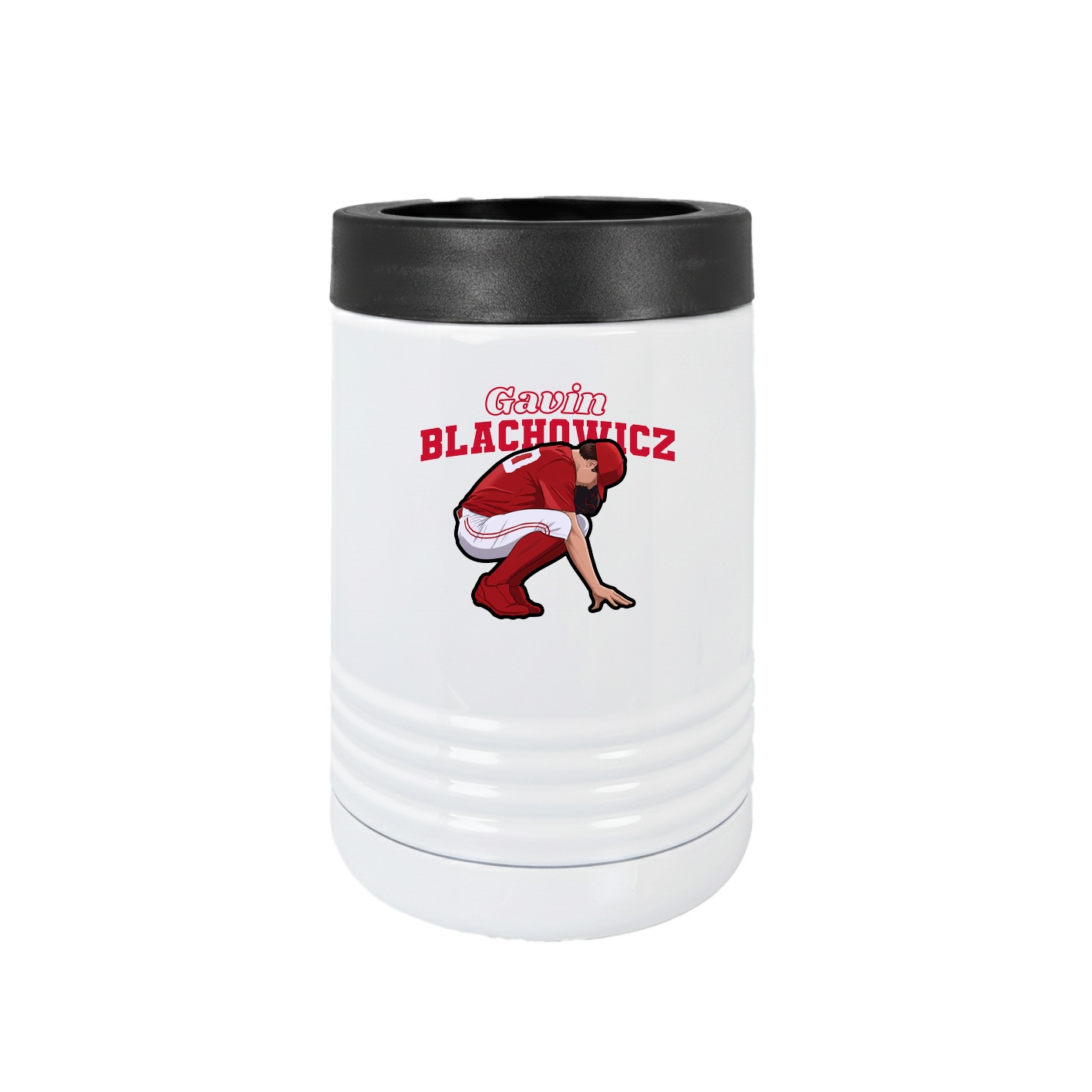 Beverage Holder — Name Arch in White