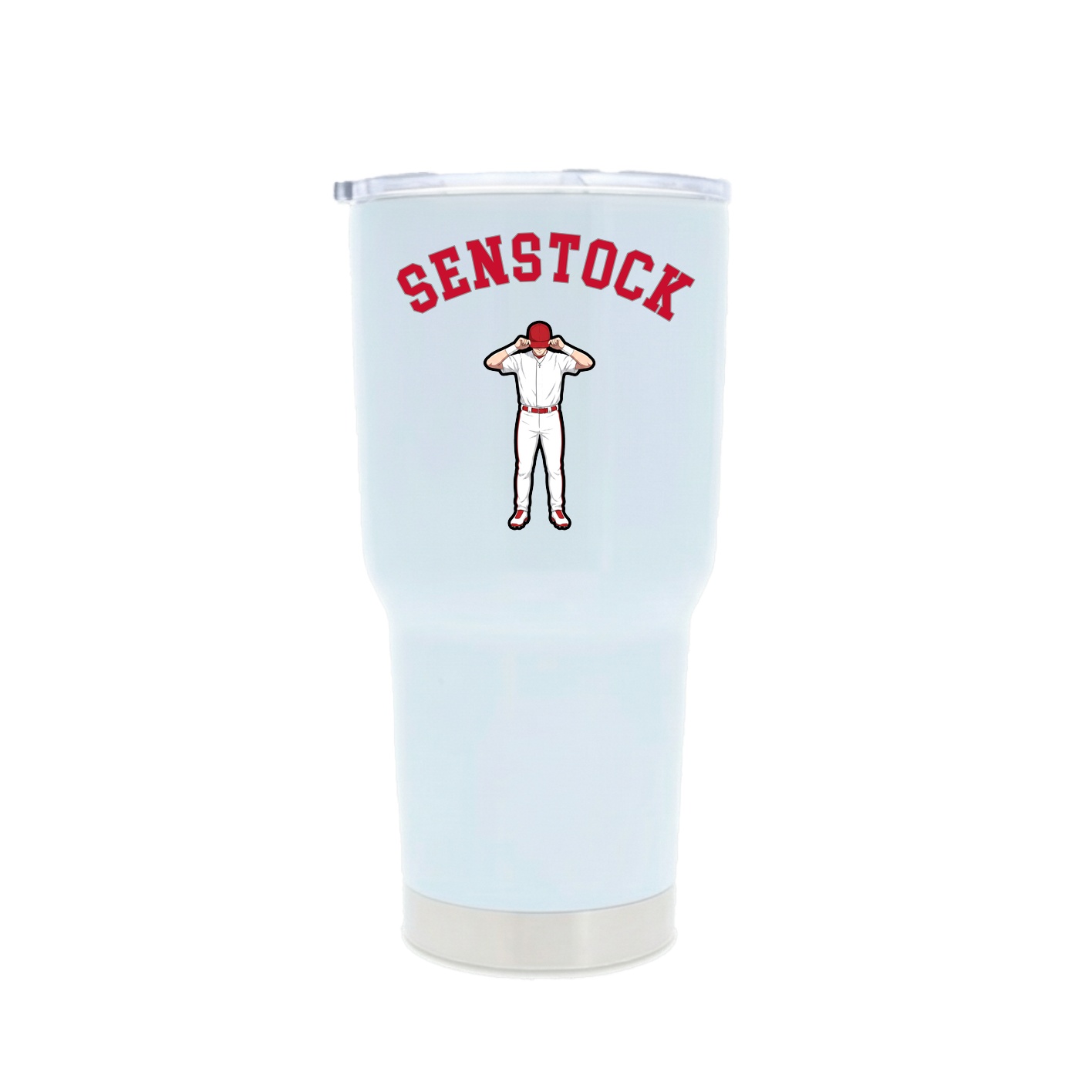 30oz Stainless Steel Tumbler — Shirsey Arch in White