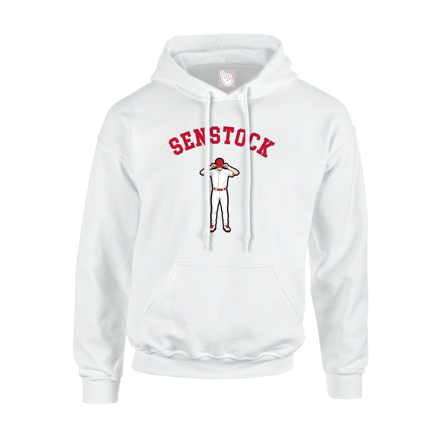 Hoodie — Shirsey Arch in White