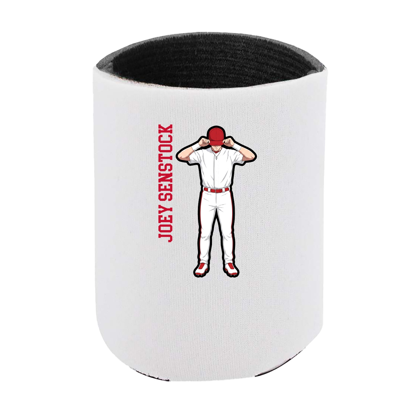Can Holder — Name Vertical in White