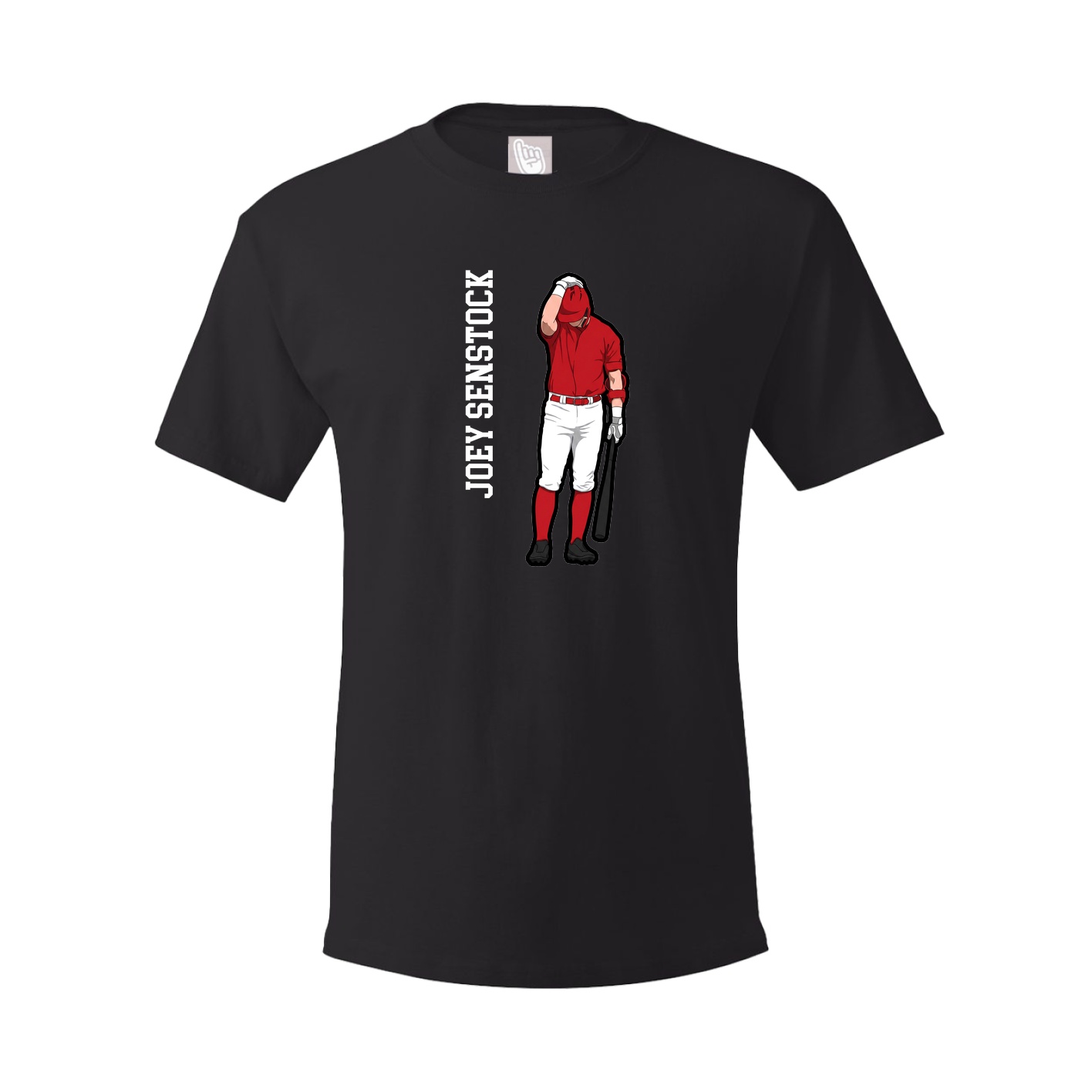 Youth Tee — Name Vertical in Black