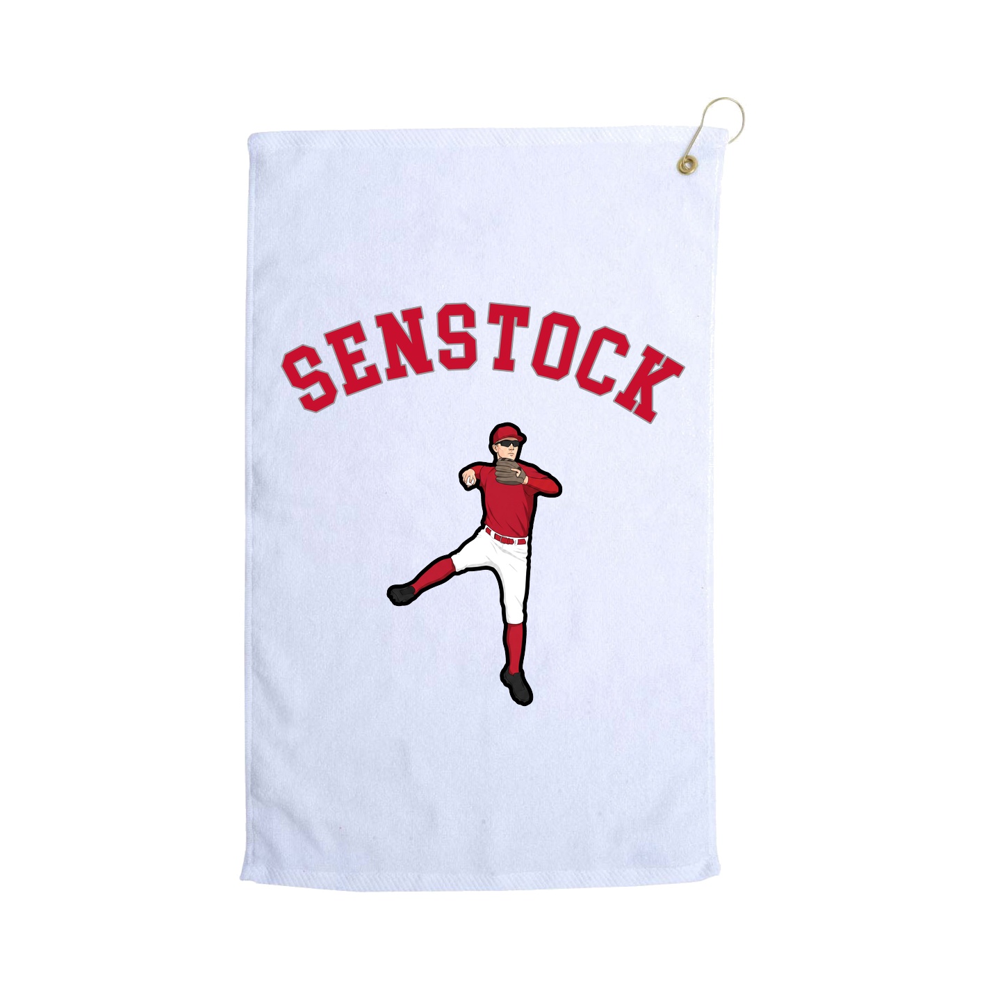 Golf Towel — Shirsey Arch in White