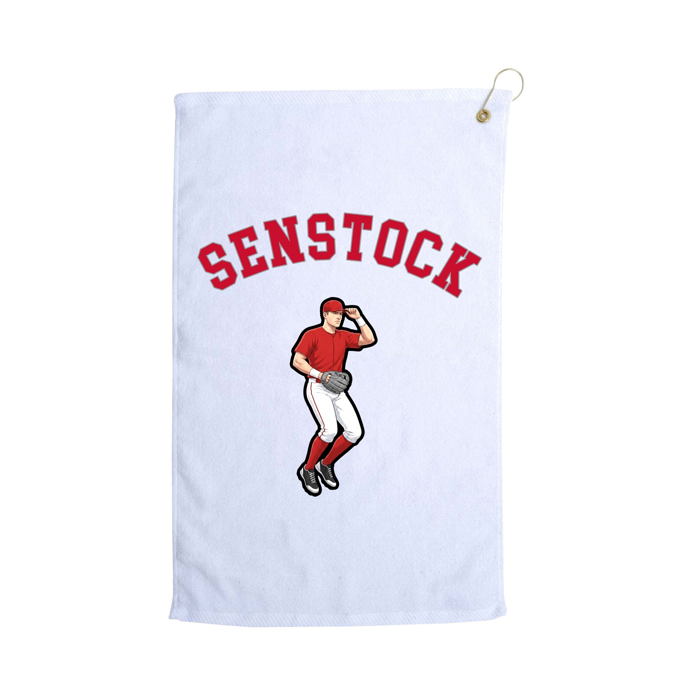 Golf Towel — Shirsey Arch in White