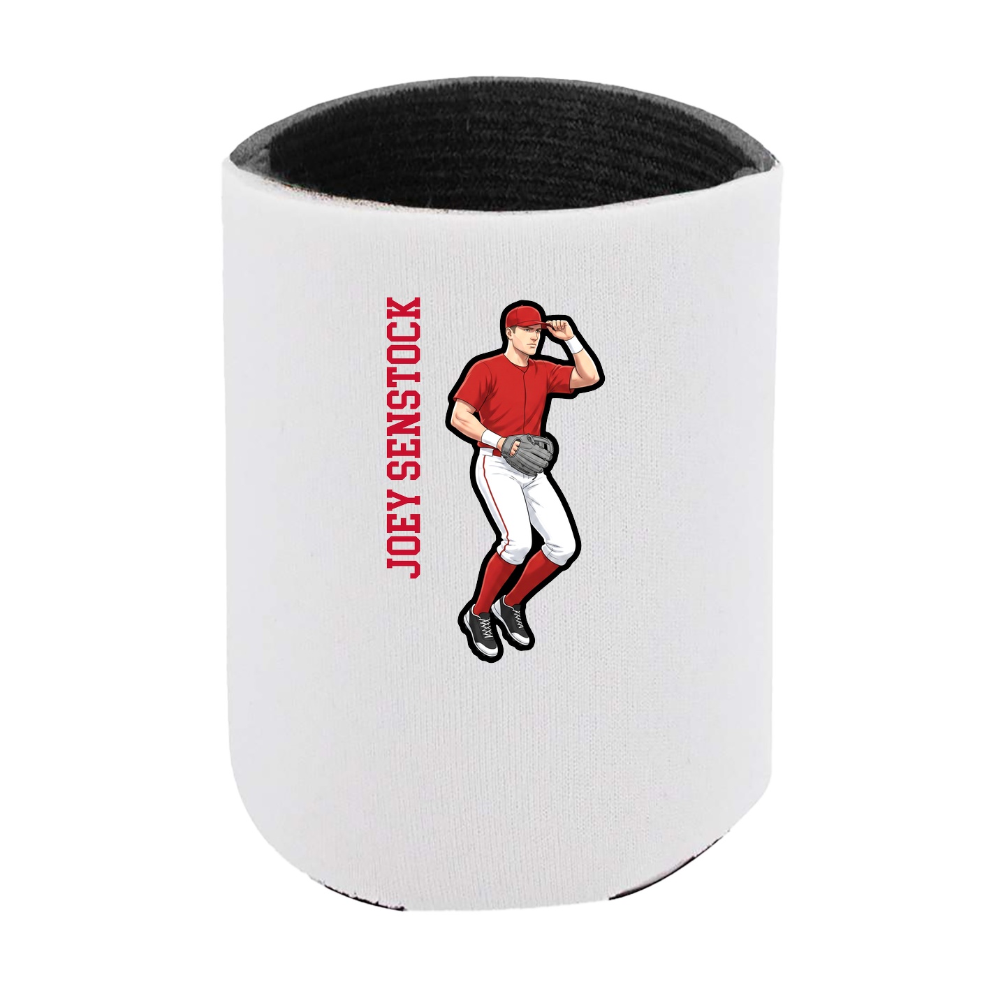 Can Holder — Name Vertical in White