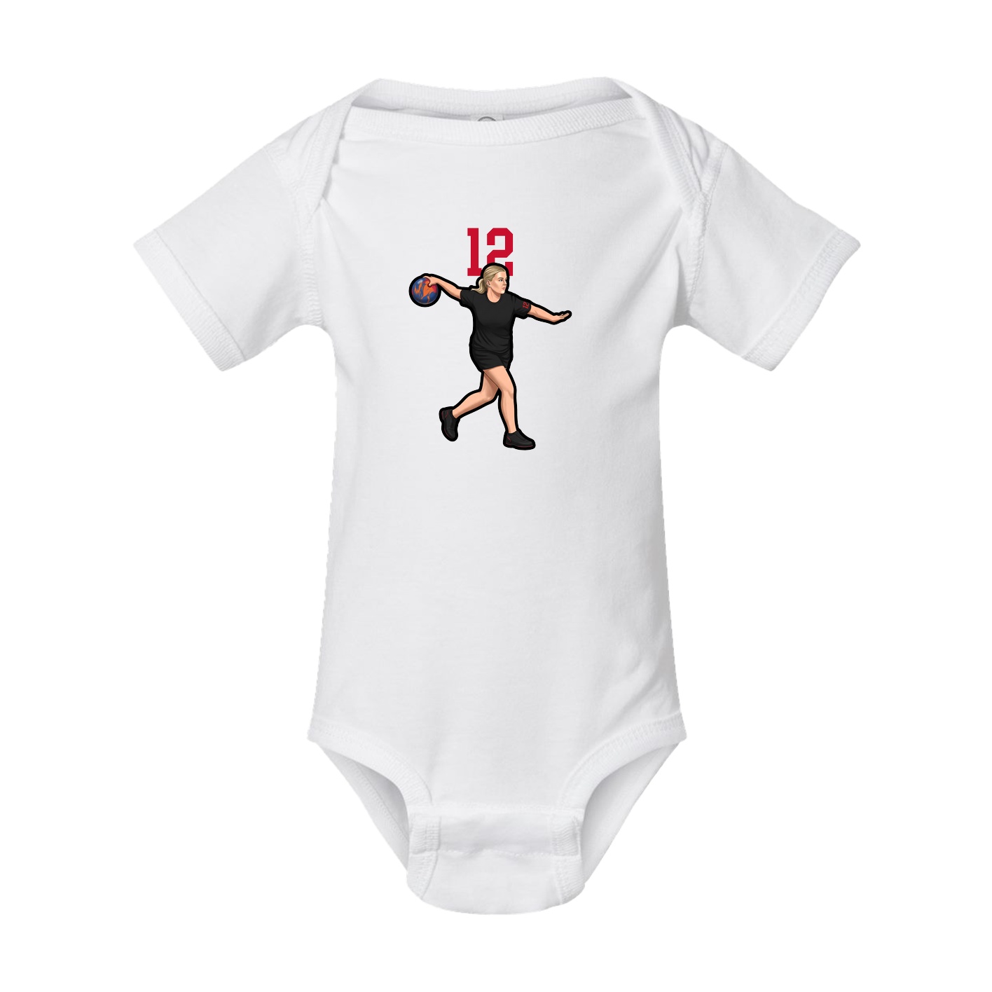 Baby Onesie — Number Top in White