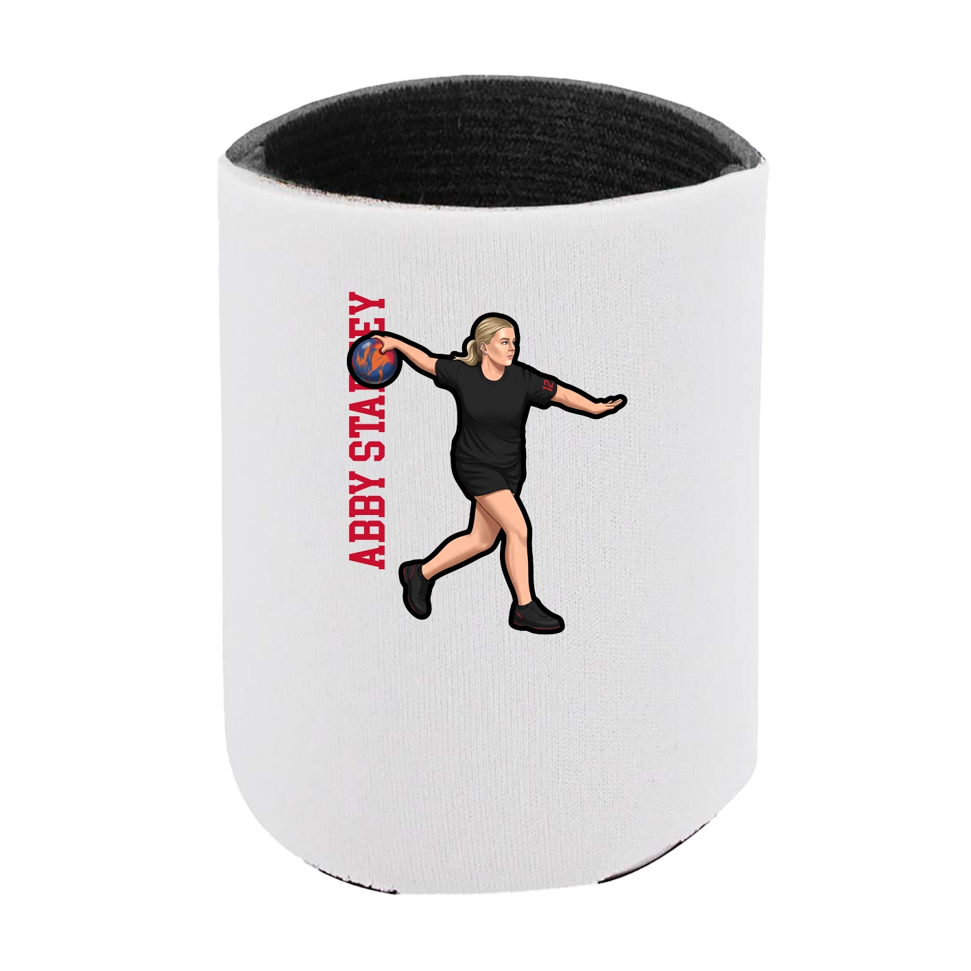 Can Holder — Name Vertical in White