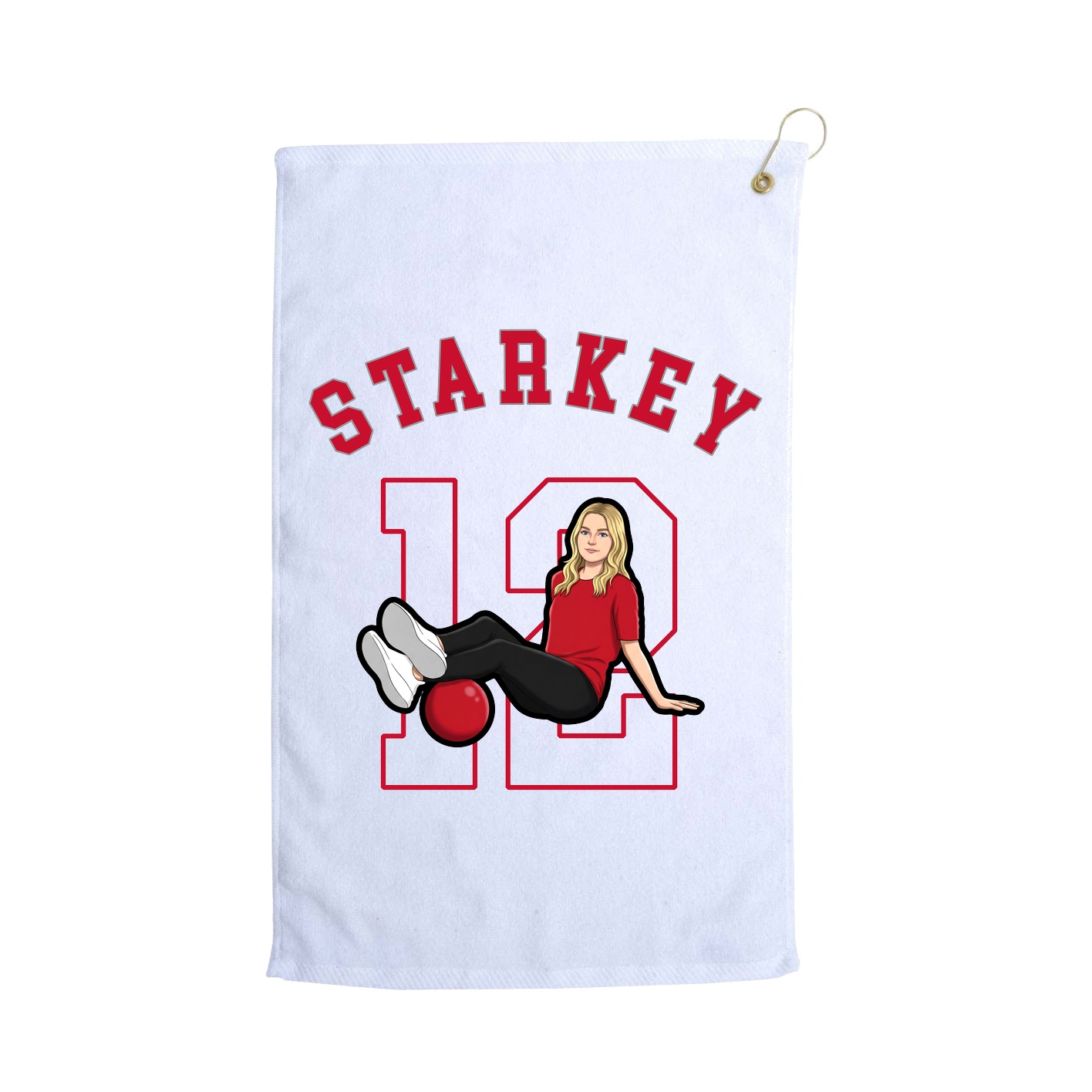 Golf Towel — Shirsey Arch in White