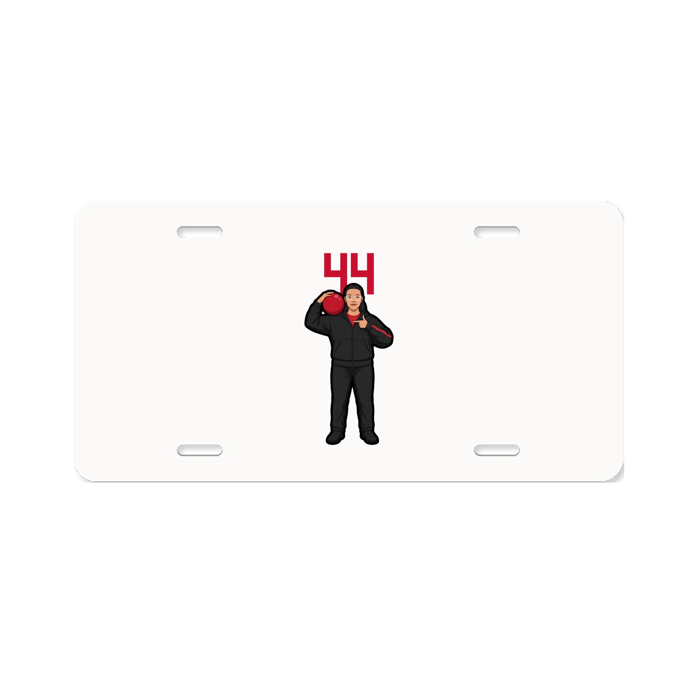 License Plate — Number Top in Classic