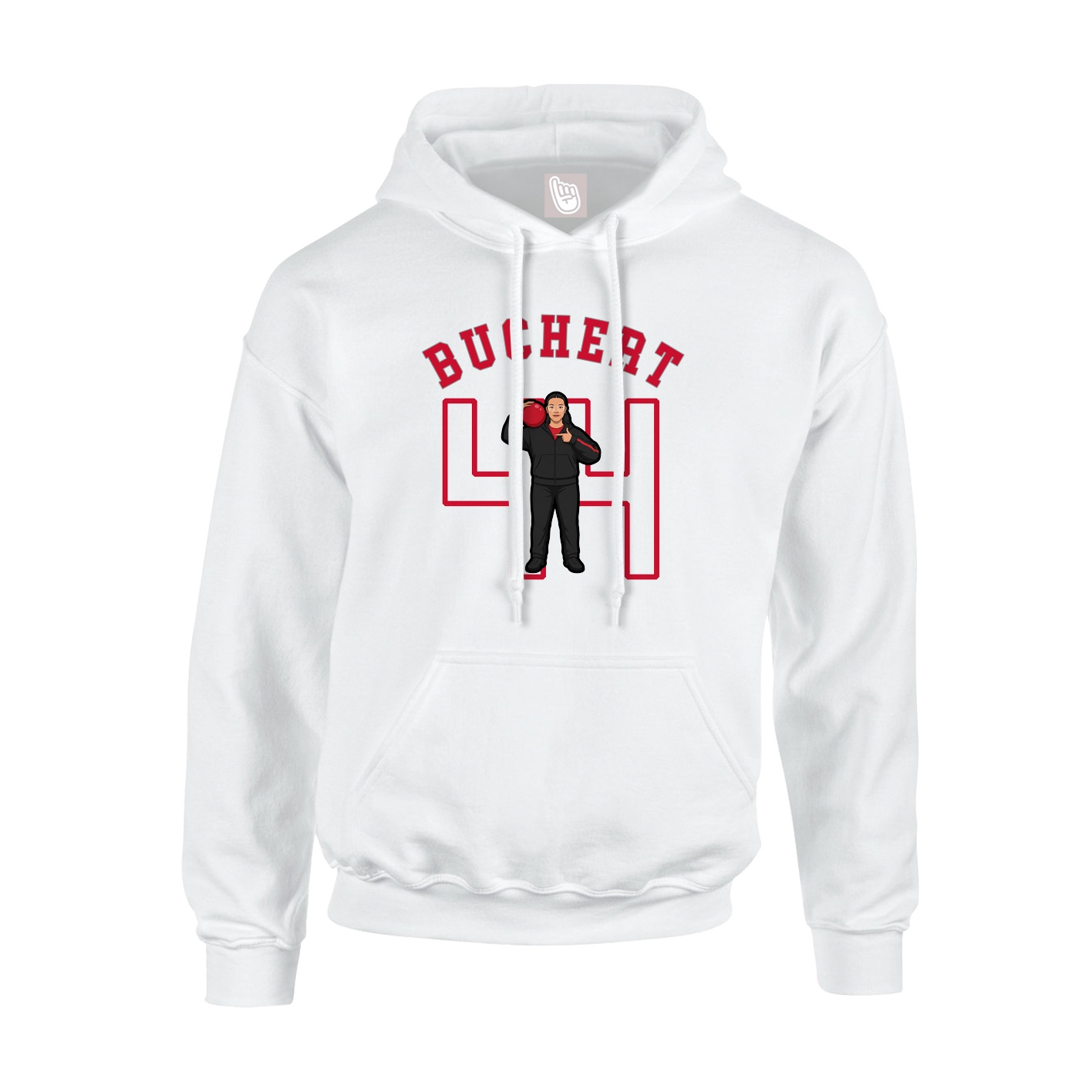 Youth Hoodie — Shirsey Arch in White