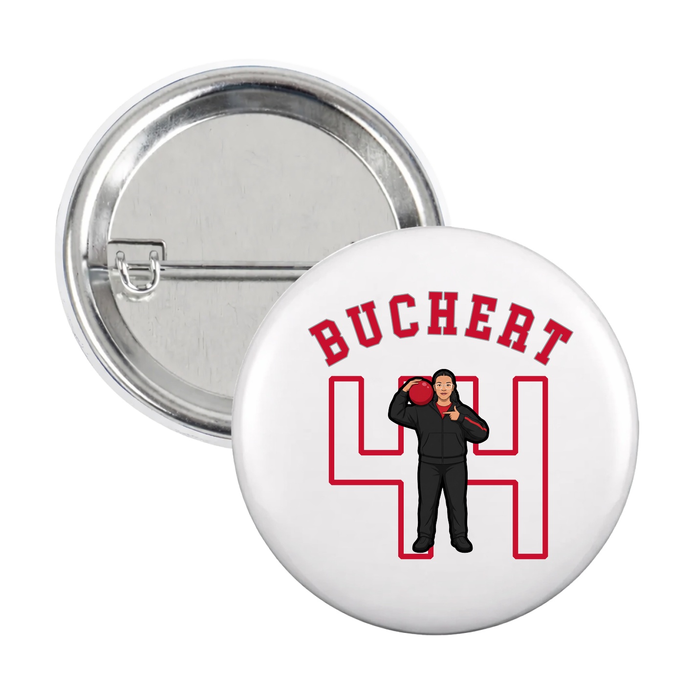 Game Day Button — Shirsey Arch in White