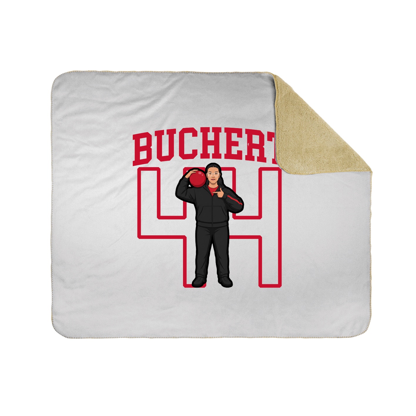 Throw Blanket — Shirsey in White